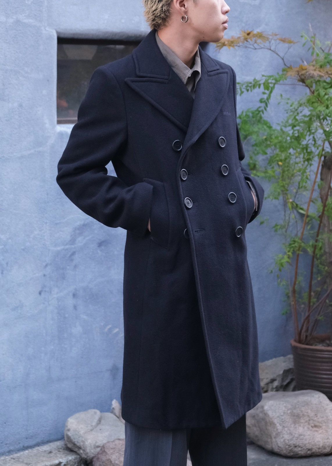 Dirk Bikkembergs Dirk Bikkembergs Double Breasted Chesterfield Wool Coat Size US S / EU 44-46 / 1 - 3 Thumbnail