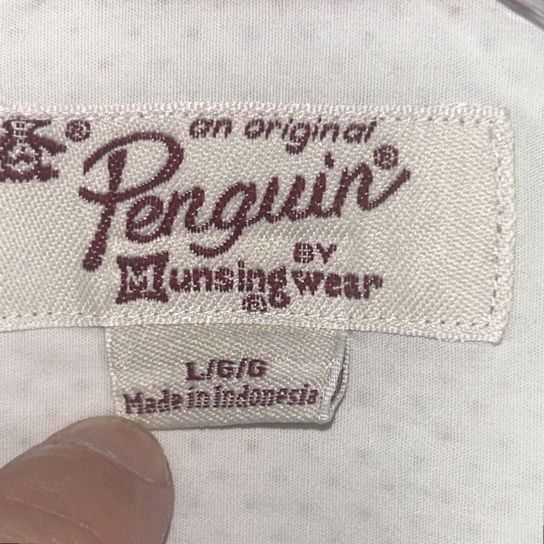 Vintage Penguin Munsingwear Heritage Slim Fit Shirt Mens L Polka Dot White Long Sleeve Size US L / EU 52-54 / 3 - 4 Thumbnail