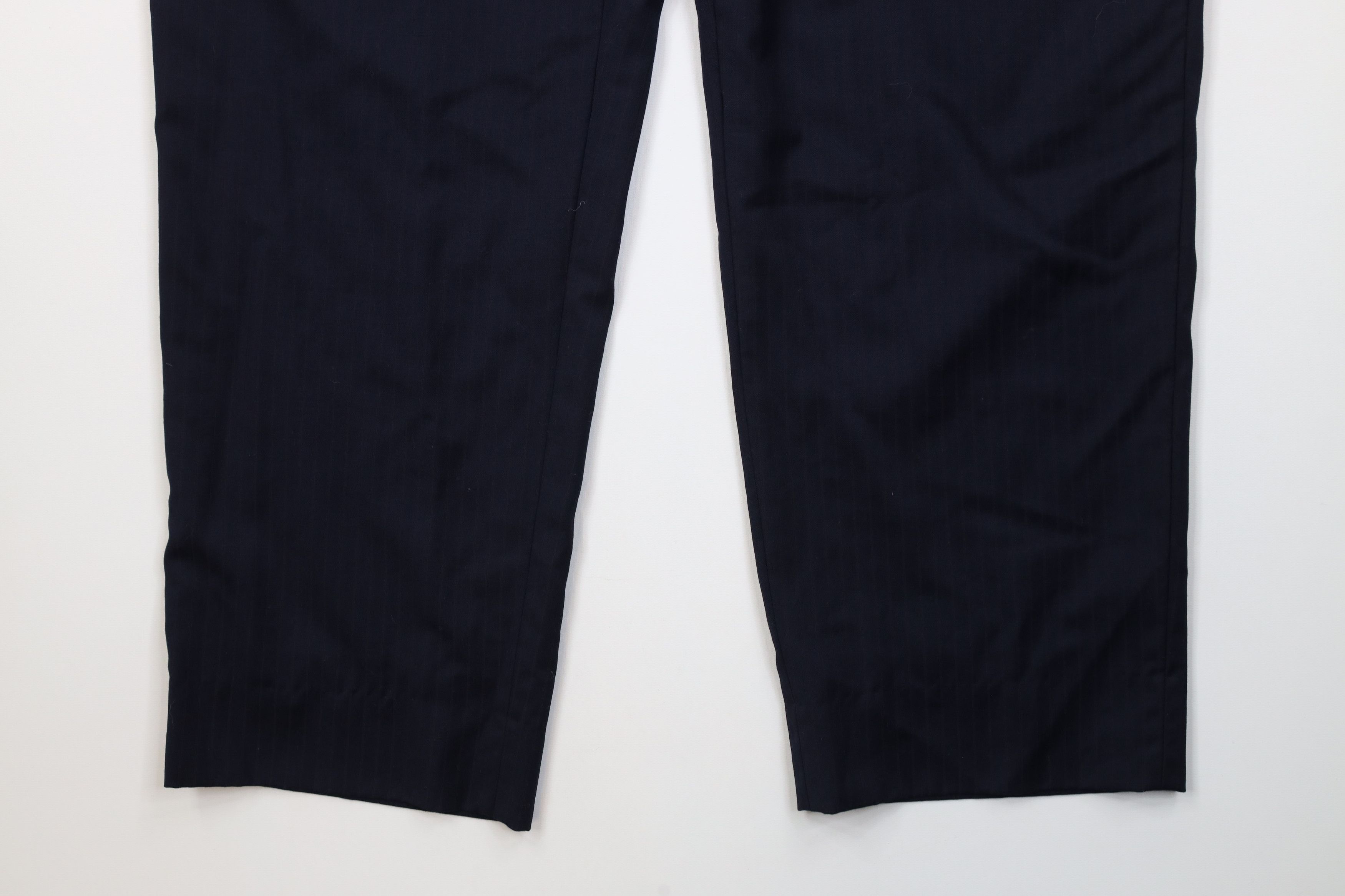 Vintage Vintage 90s Streetwear Knit Pinstriped Wide Led Chino Pants Size US 40 / EU 56 - 4 Thumbnail