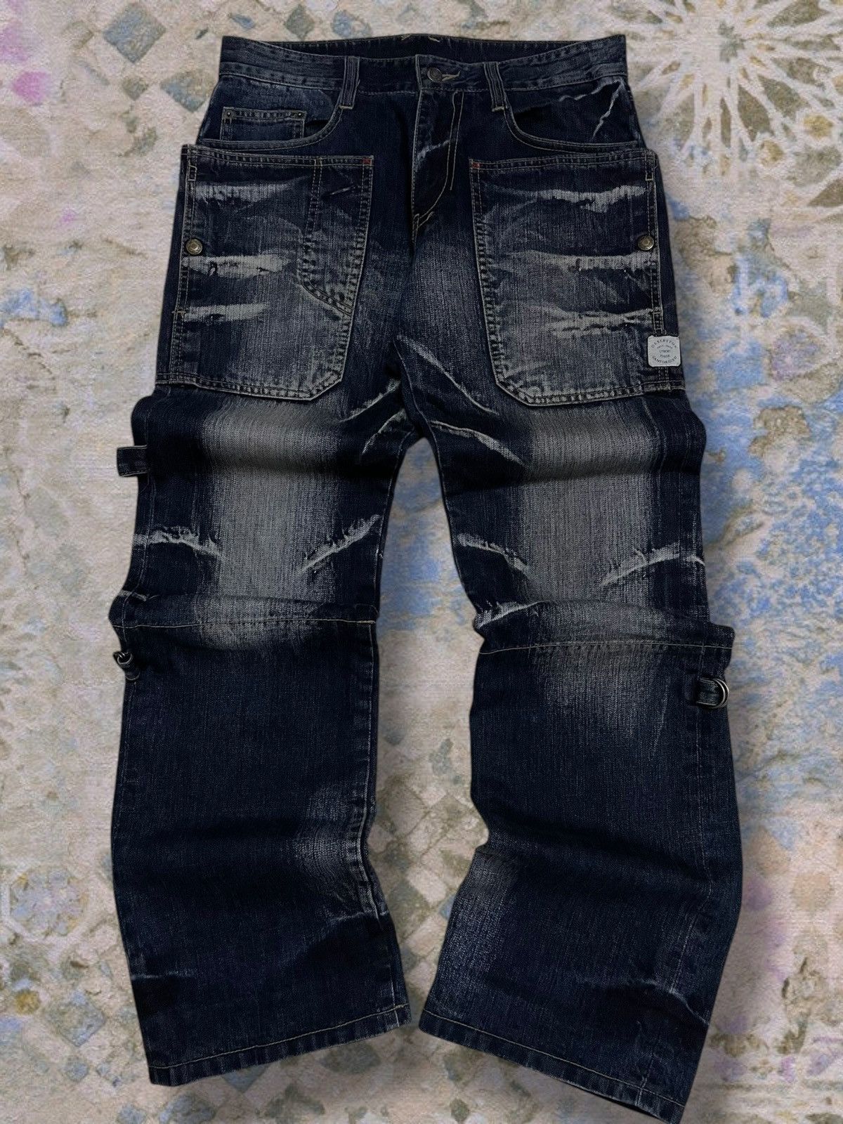 PPFM Vintage Authentic Og Designer Japan PPFM World War Denim Size US 31 - 1 Thumbnail