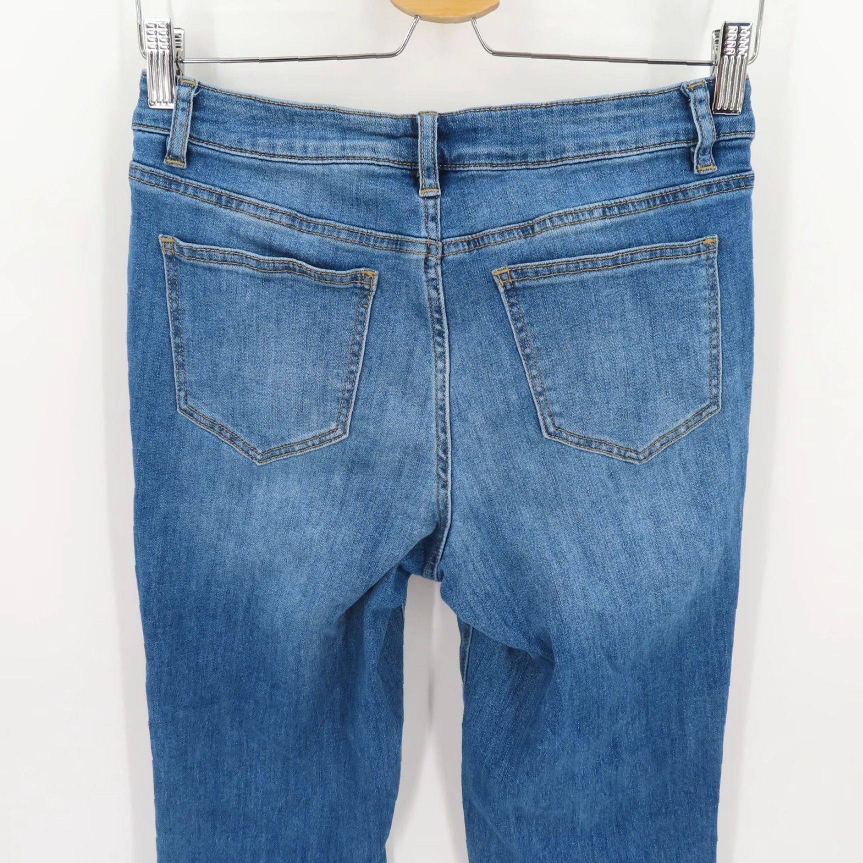 Velvet Midnight Velvet Jeans Womens 8 Denim Blue 5-Pocket Rhinestone Embellished Cropped Bling Vintage No Size 30" / US 8 / IT 44 - 7 Thumbnail