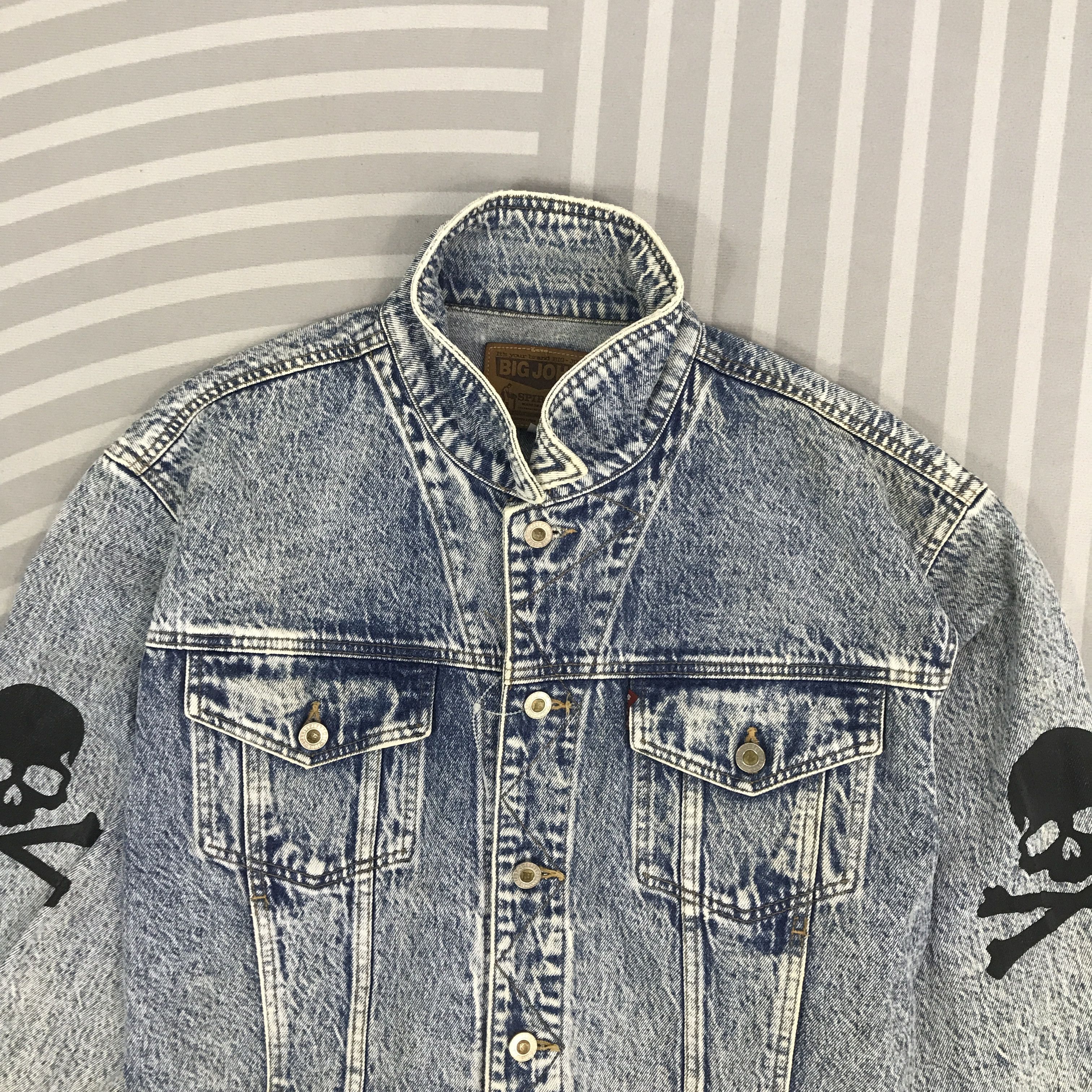 Big John × Vintage Vintage Big John Denim Skull art design Jacket Size US L / EU 52-54 / 3 - 3 Thumbnail