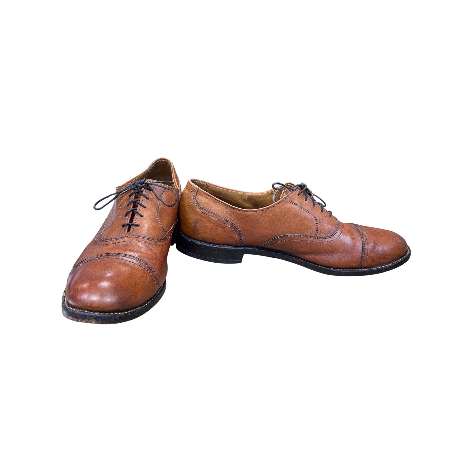 Allen Edmonds Allen Edmonds Brookwood mens brown leather cap toe oxford sh Size US 13 / EU 46 - 1 Thumbnail