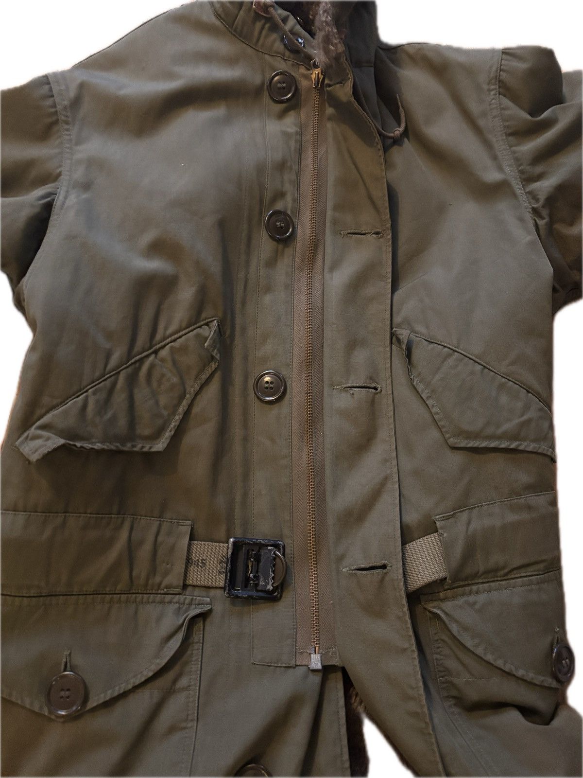 Buzz Rickson's Rare M1945 winter parka WW2 alpaca lined belted dated 1945 Size US S / EU 44-46 / 1 - 4 Thumbnail