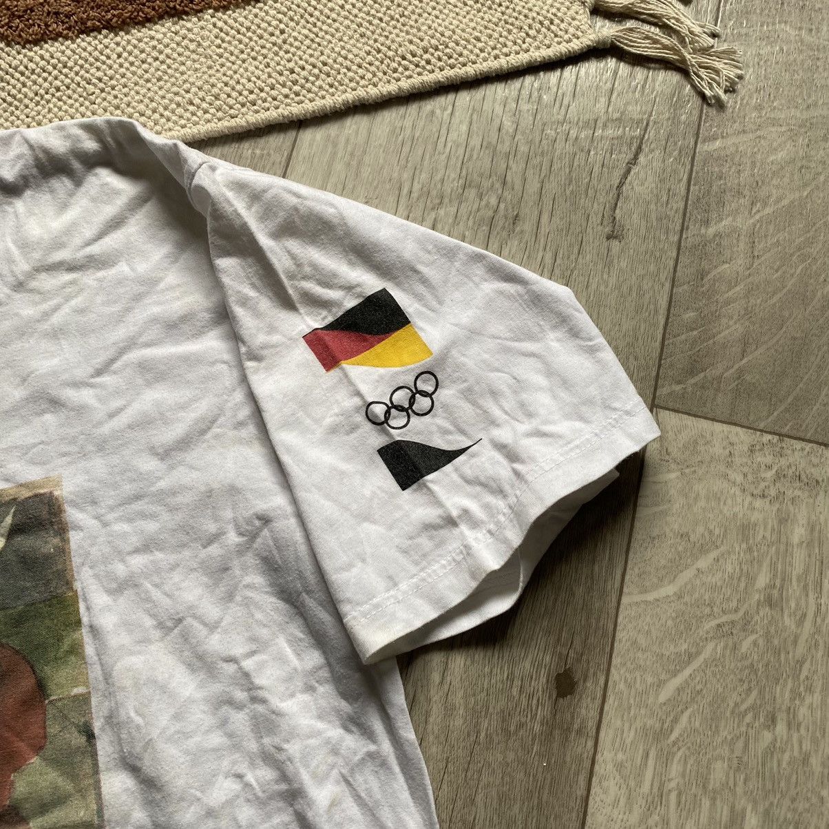 Adidas VINTAGE ADIDAS CRAZY PRINT OLYMPIA GAMES T SHIRT Size US L / EU 52-54 / 3 - 3 Thumbnail