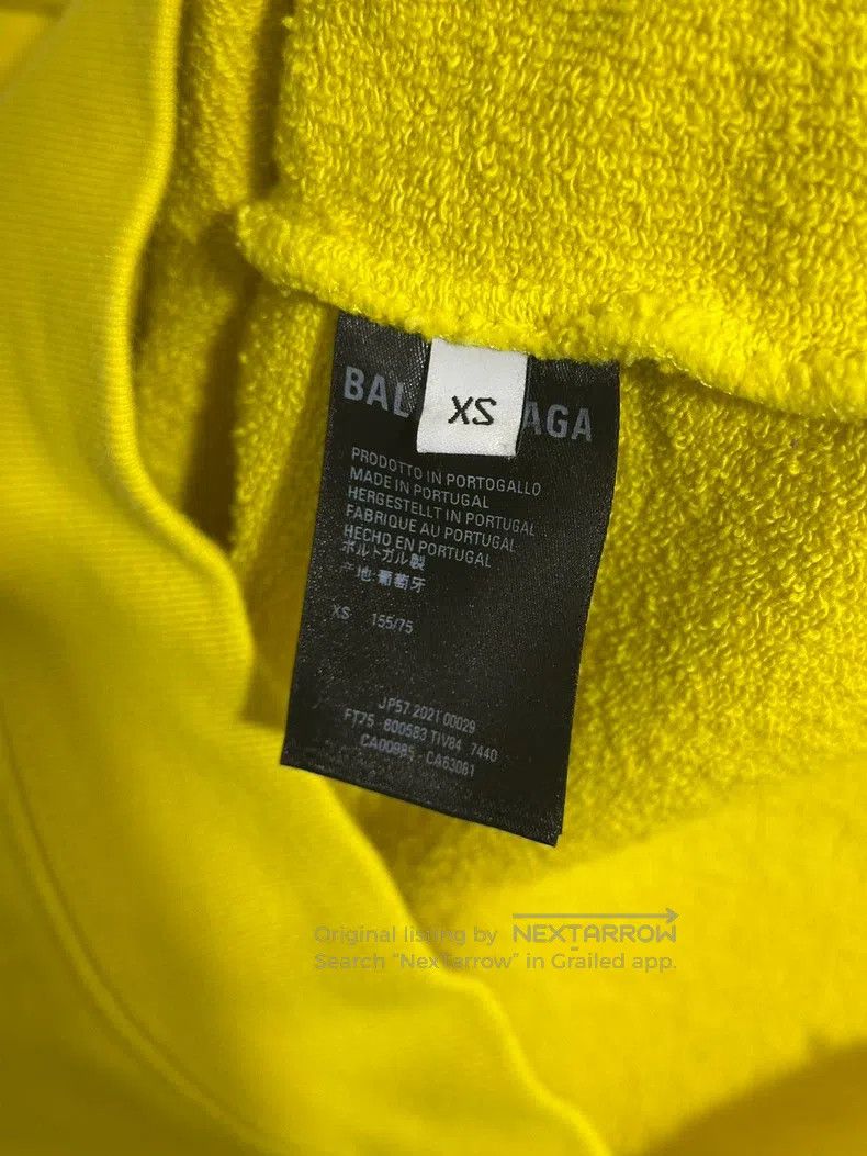 Balenciaga Balenciaga Neon Yellow Hoodie Size US XS / EU 42 / 0 - 6 Thumbnail