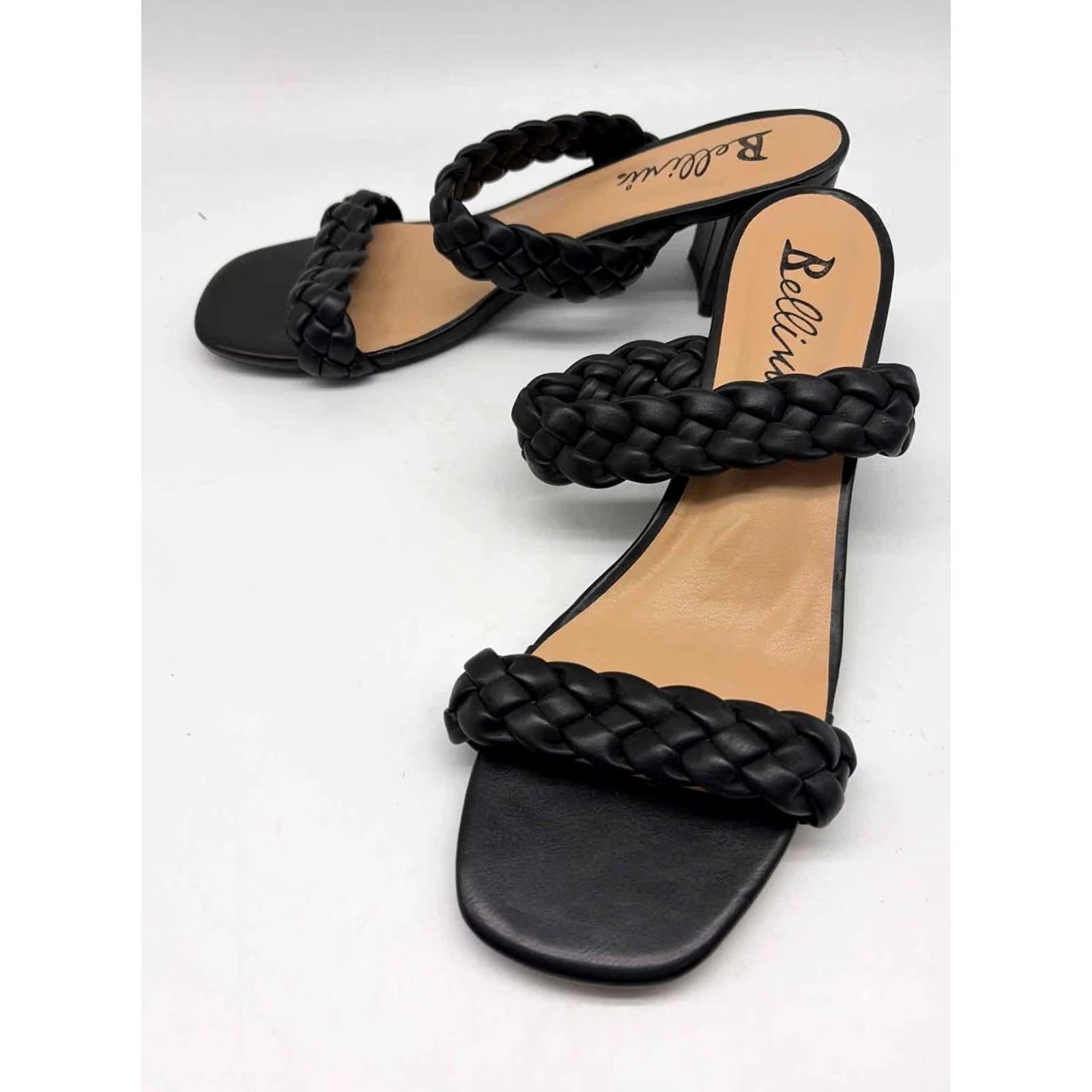 Vintage Pre-Owned Bellini Black Size 12 Block Heels Size US 12 / IT 42 - 2 Thumbnail