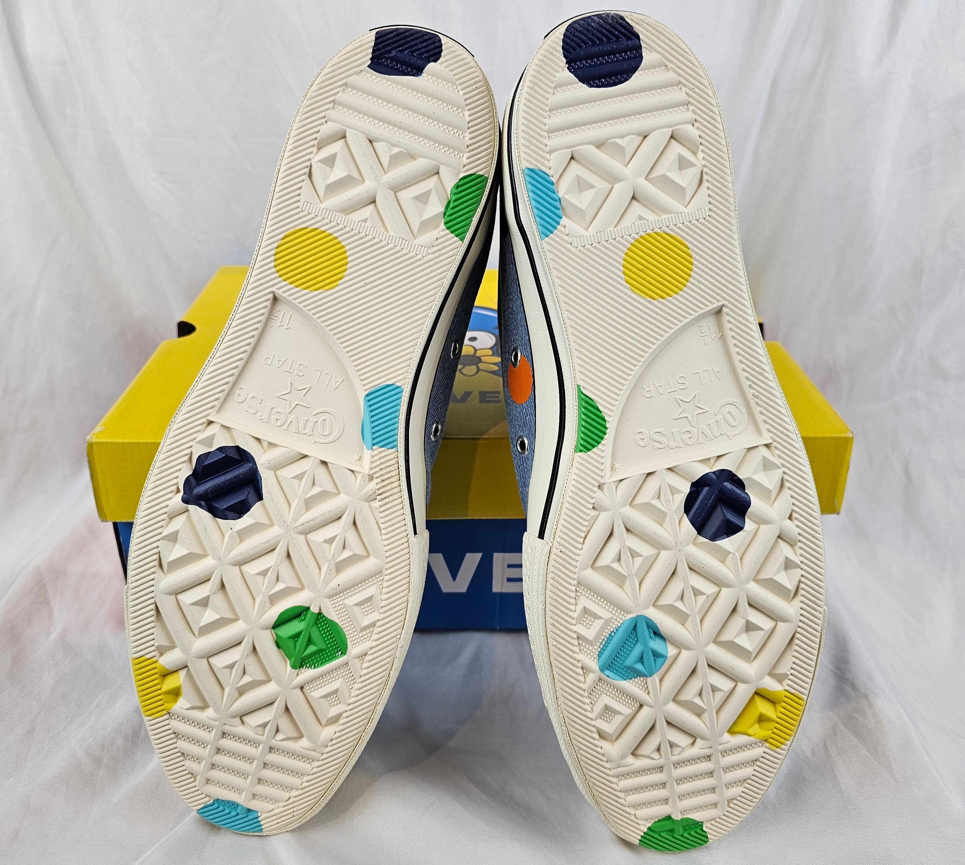 Converse Chuck Taylor All-Star 70 Hi Golf Wang Denim Polka Dots Size US 11.5 / EU 44-45 - 7 Thumbnail