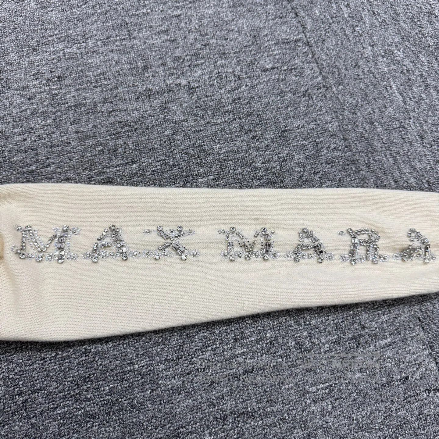 Max Mara MaxMara Letter woolen hooded hoodie hydraulic drill| Size S / US 4 / IT 40 - 4 Thumbnail