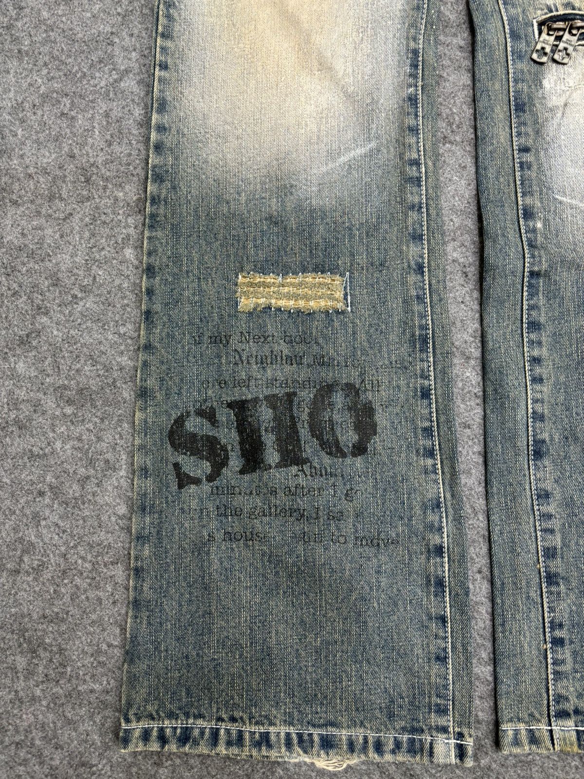 Japanese Brand 🔥FLARE🔥BERNINGS SHO Japan Punk Designer Junya Denim F546 Size US 30 / EU 46 - 8 Thumbnail