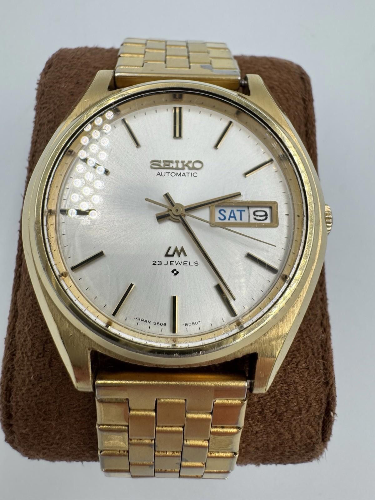 Seiko 1970s Seiko Lord Matic LM 56068050 Gold Automatic USC Etched Size ONE SIZE - 2 Thumbnail