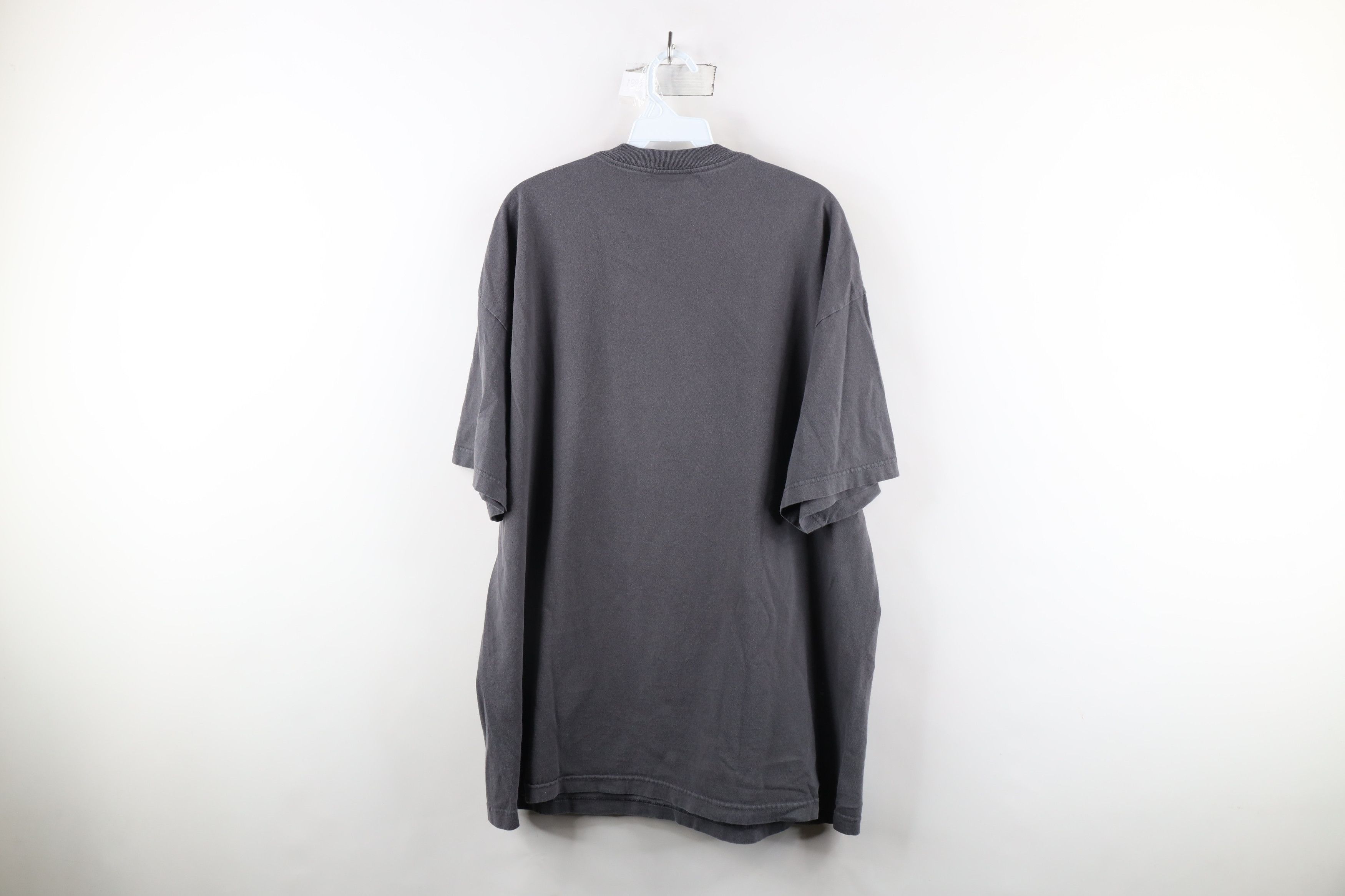 Vintage Vintage 90s Streetwear Blank Heavyweight Cotton T-Shirt Gray Size US XXL / EU 58 / 5 - 7 Thumbnail