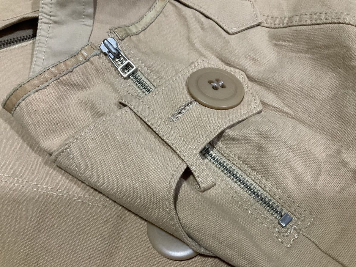 Burberry 🔥Y2K Vintage Burberry Diagonal Buttons Layer Zipper Skirt Size 28" / US 6 / IT 42 - 6 Thumbnail
