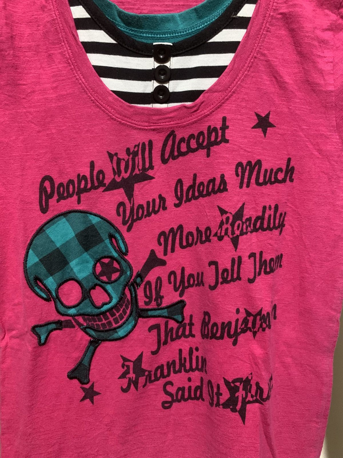 Hysteric Glamour × Undercover Japanese Skull Poem Triple Layer Punk Gothic LongSleeve Tee Size US L / EU 52-54 / 3 - 7 Thumbnail