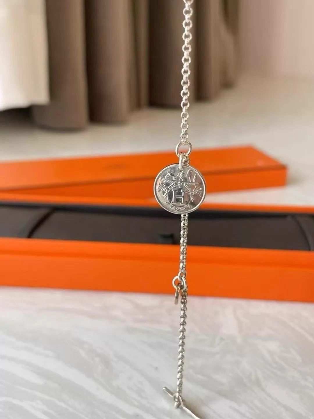 Hermes HERMÈS Book Stamp Bracelet SS & RG Mint With Box Size ONE SIZE - 5 Thumbnail