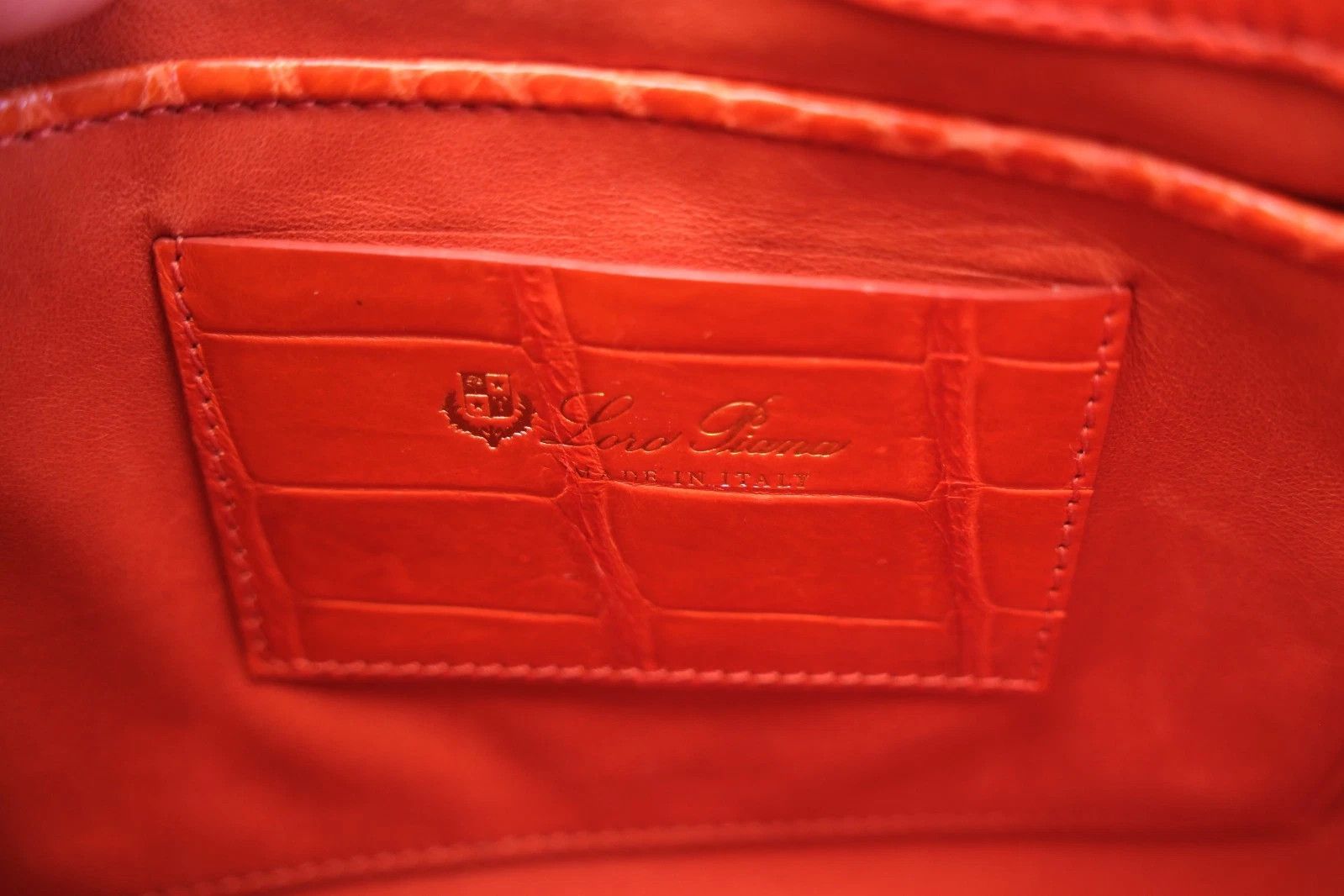 Loro Piana Super RARE Loro Piana Bellevue Exotic Leather Bag Tote Size ONE SIZE - 11 Thumbnail