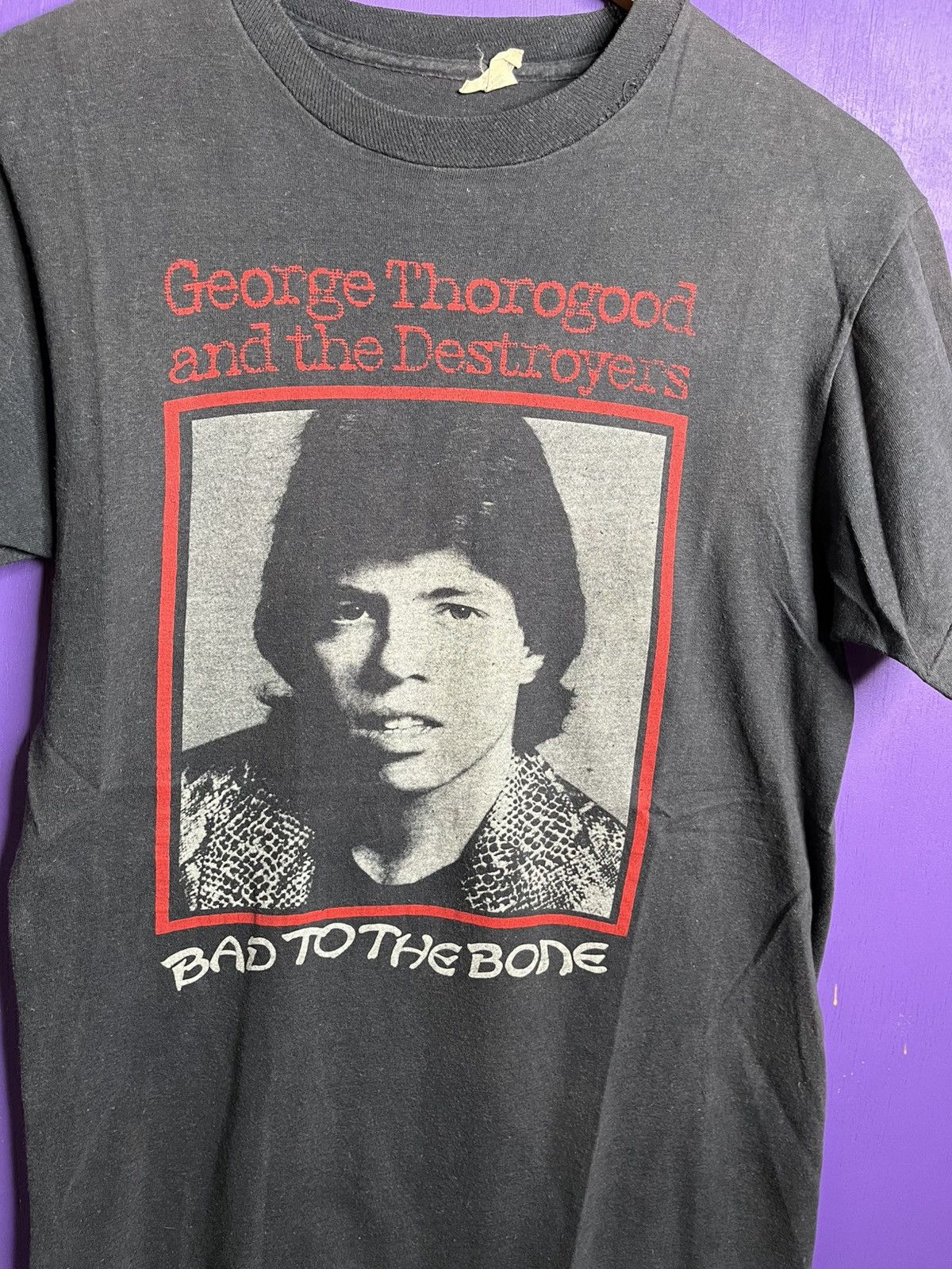 Band Tees × Vintage Vintage 1982 George Thorogood and the destroyers tour tee Size US M / EU 48-50 / 2 - 3 Thumbnail