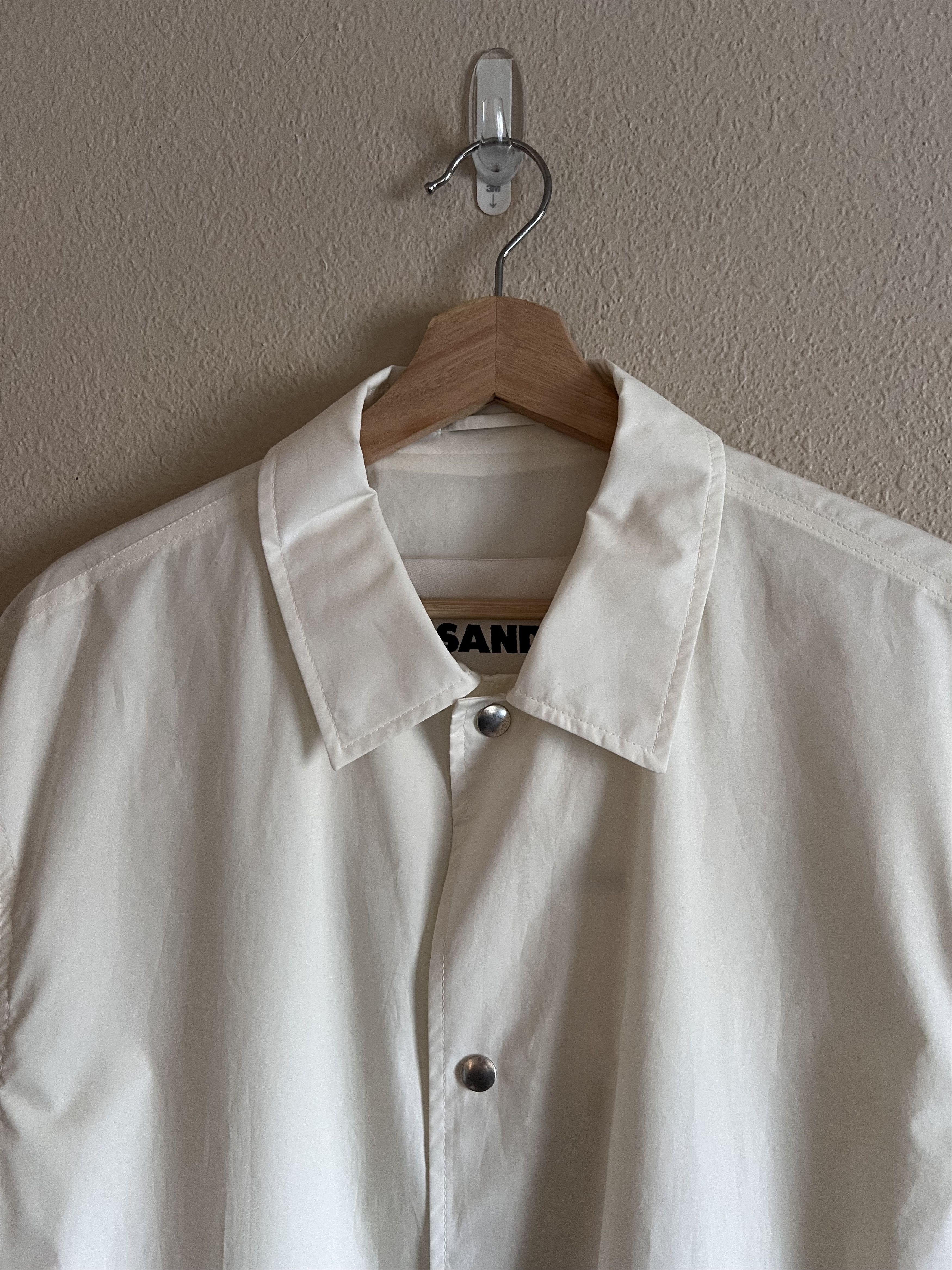 Jil Sander Jil Sander Poplin Shirt Jacket White Size US M / EU 48-50 / 2 - 6 Thumbnail