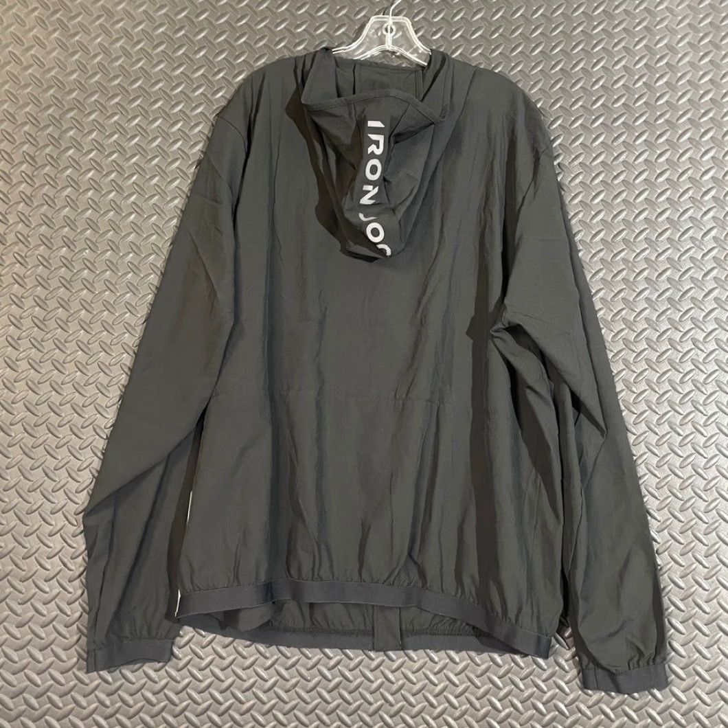 Vintage Iron Joc Men XL Black Full Zip Hooded Lightweight Running Jacket Jacket Size US XL / EU 56 / 4 - 4 Thumbnail