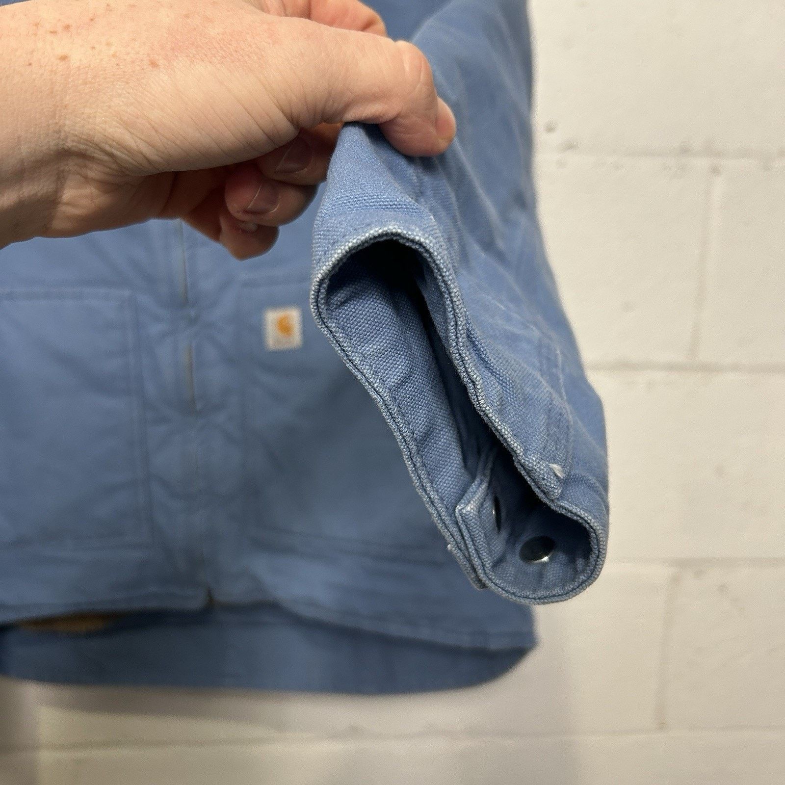 Carhartt Carhartt Sherpa-Lined Canyon Jacket “French Blue” WJ022 FHB Size L / US 10 / IT 46 - 12 Thumbnail