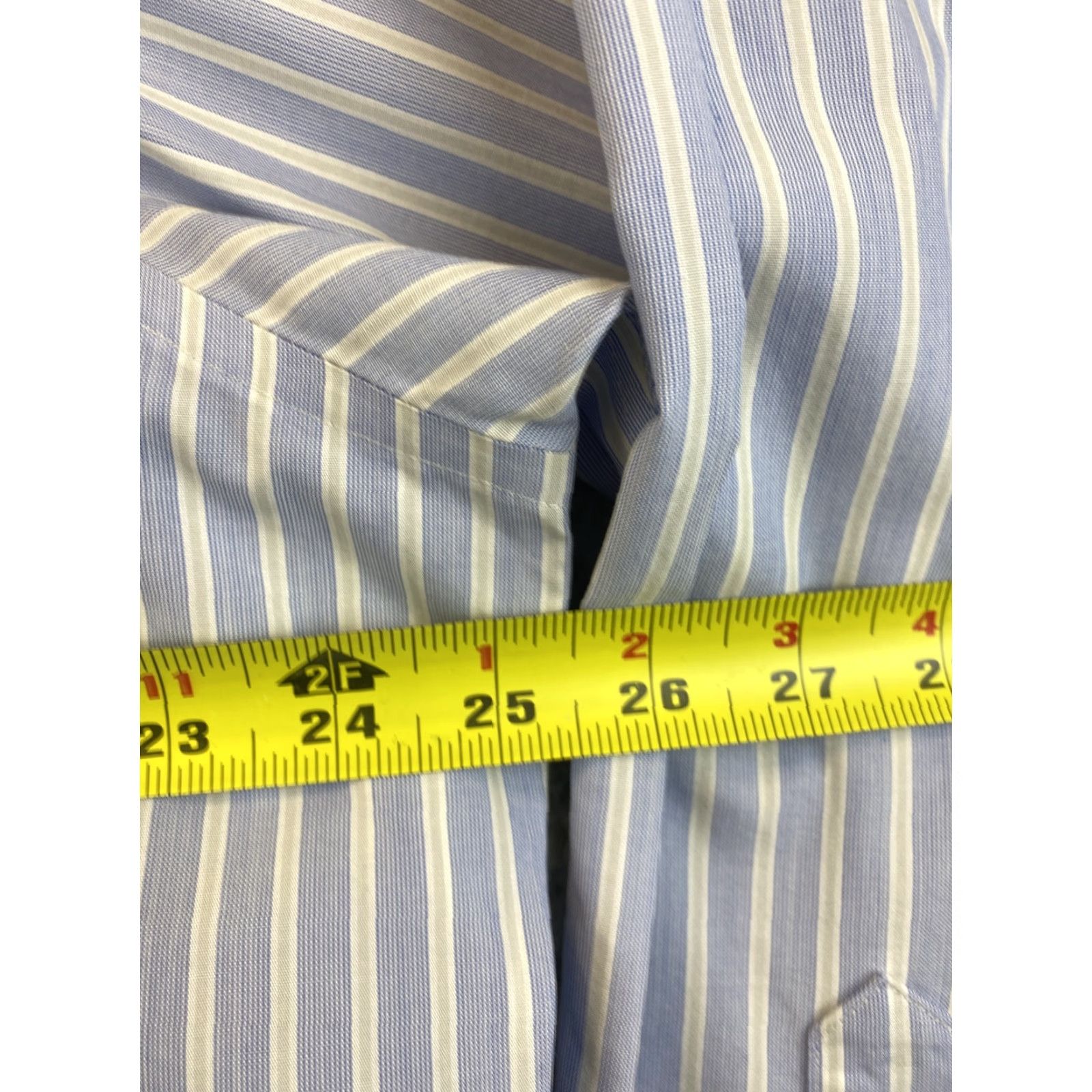 Brooks Brothers Brooks Brothers Button-Up Shirt Adult 18 Blue White Striped Long Sleeve Mens Size US XXL / EU 58 / 5 - 6 Thumbnail
