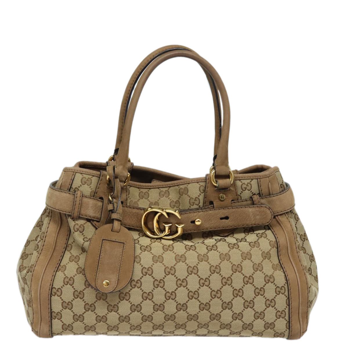 Gucci Gg Running Beige Canvas Handbag (Pre-Owned) Size ONE SIZE - 1 Thumbnail
