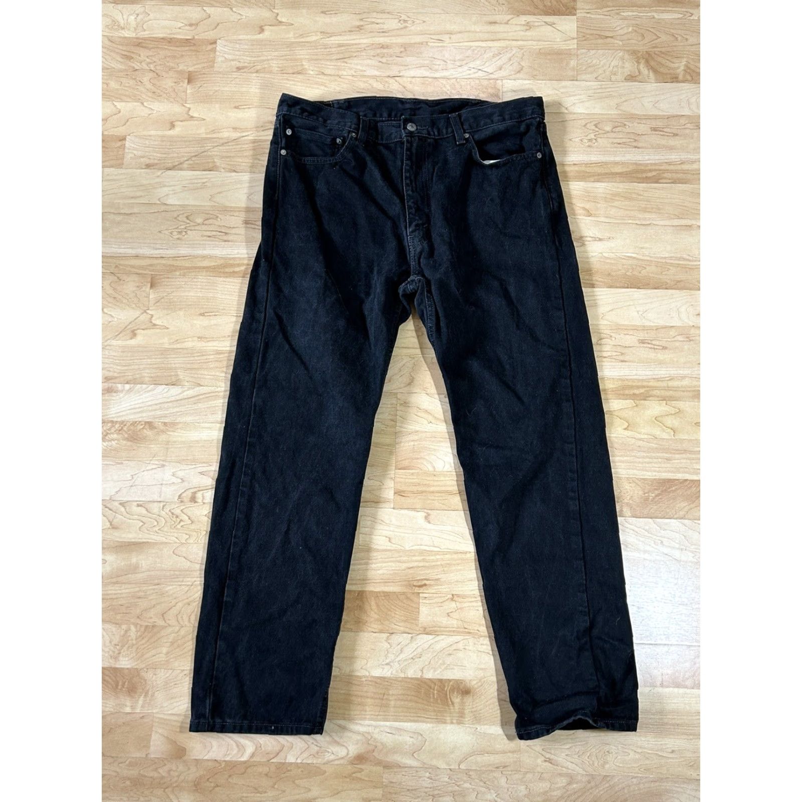 Levi's VINTAGE Levi's 505 Jeans Black Wash Denim Relaxed Fit 38x32 Men Size US 38 / EU 54 - 2 Thumbnail
