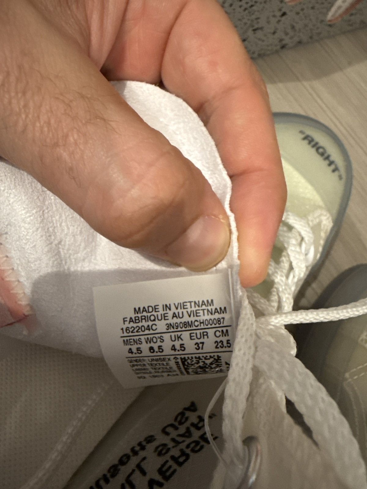 Converse × Off-White Converse Chuck Taylor All-Star Vulcanized Hi Off-White Size US 6.5 / IT 36.5 - 6 Thumbnail