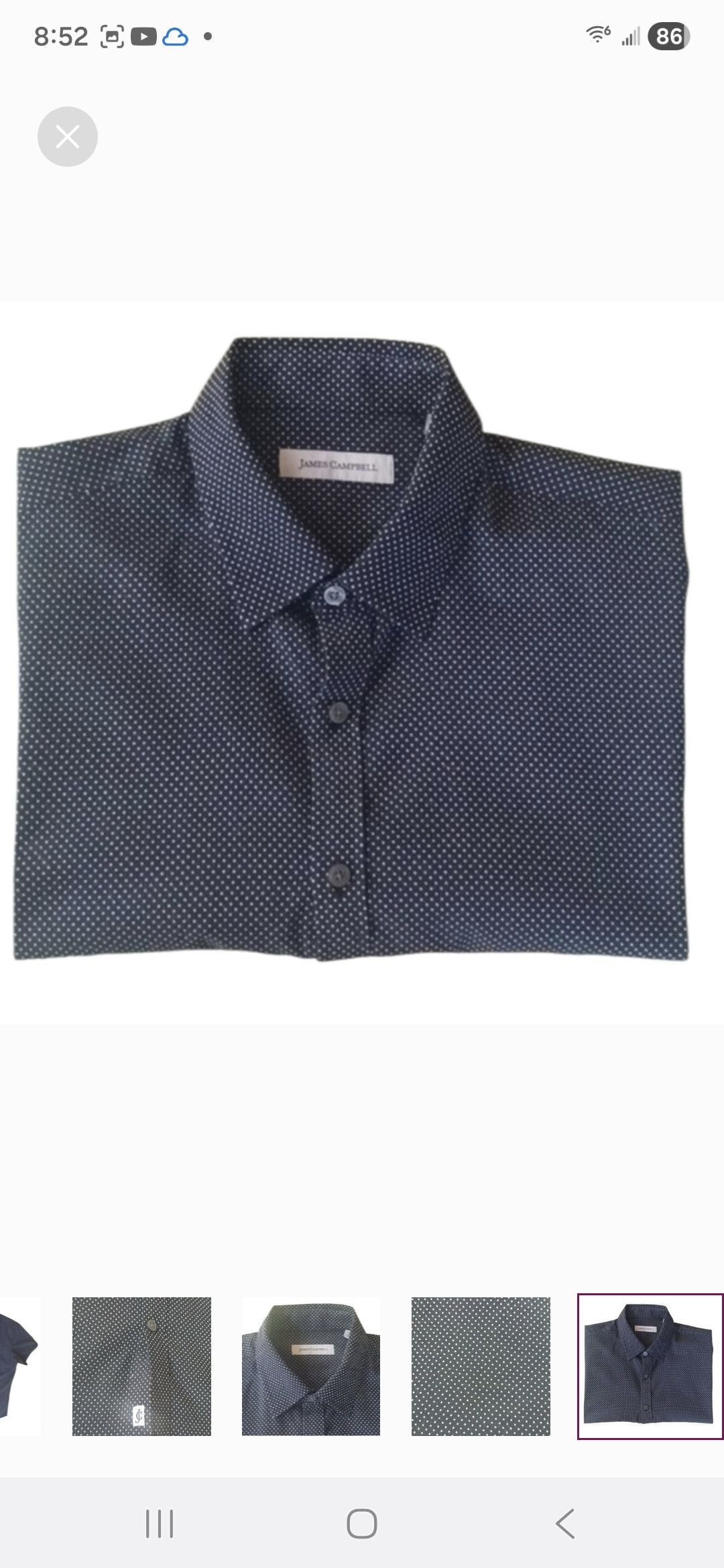 James Campbell James Campbell Short Sleeve Button Up Shirt Size US L / EU 52-54 / 3 - 2 Thumbnail