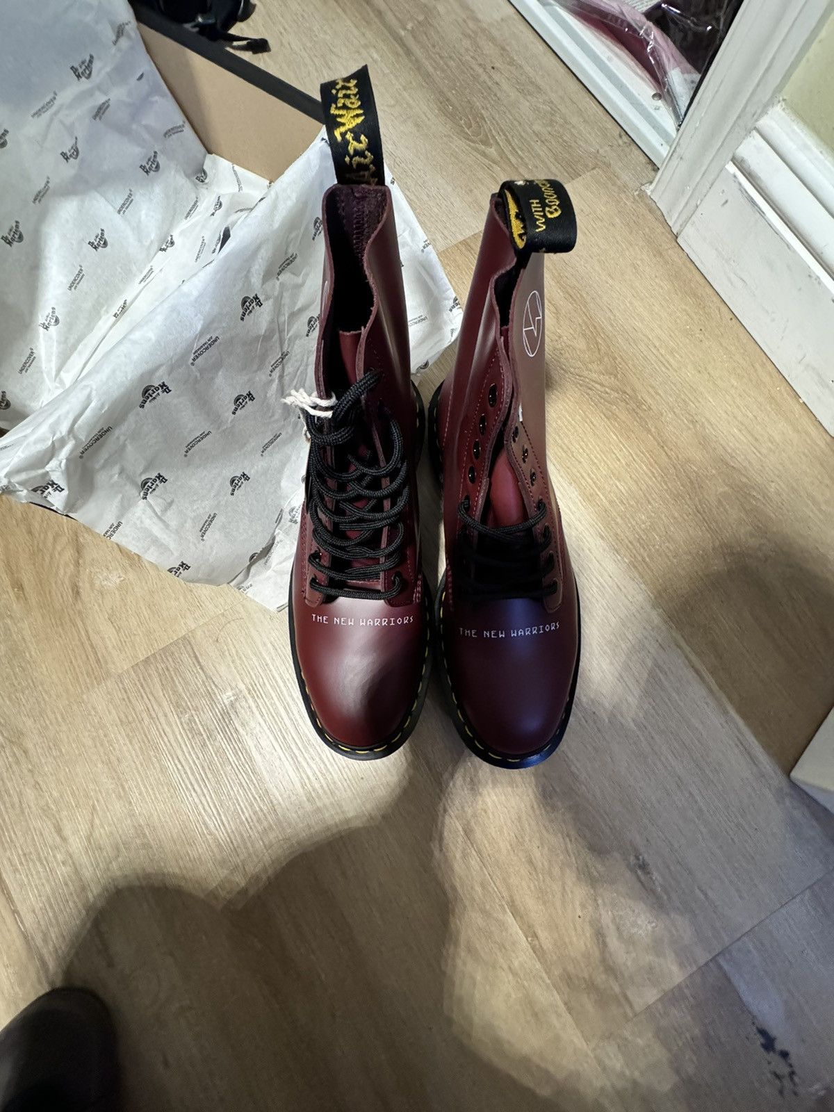 Dr. Martens × Undercover × Vintage Dr. Martens x Undercover 1460 boot Cherry Red Size US 10.5 / EU 43-44 - 3 Thumbnail