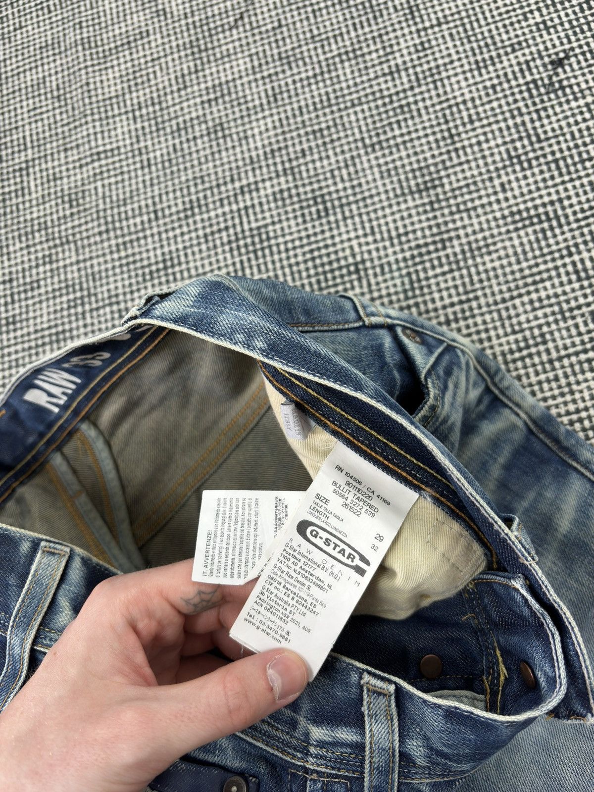 G-Star G-Star g Star washed fader bullit jeans y2k vintage Japanese Size US 30 / EU 46 - 4 Thumbnail