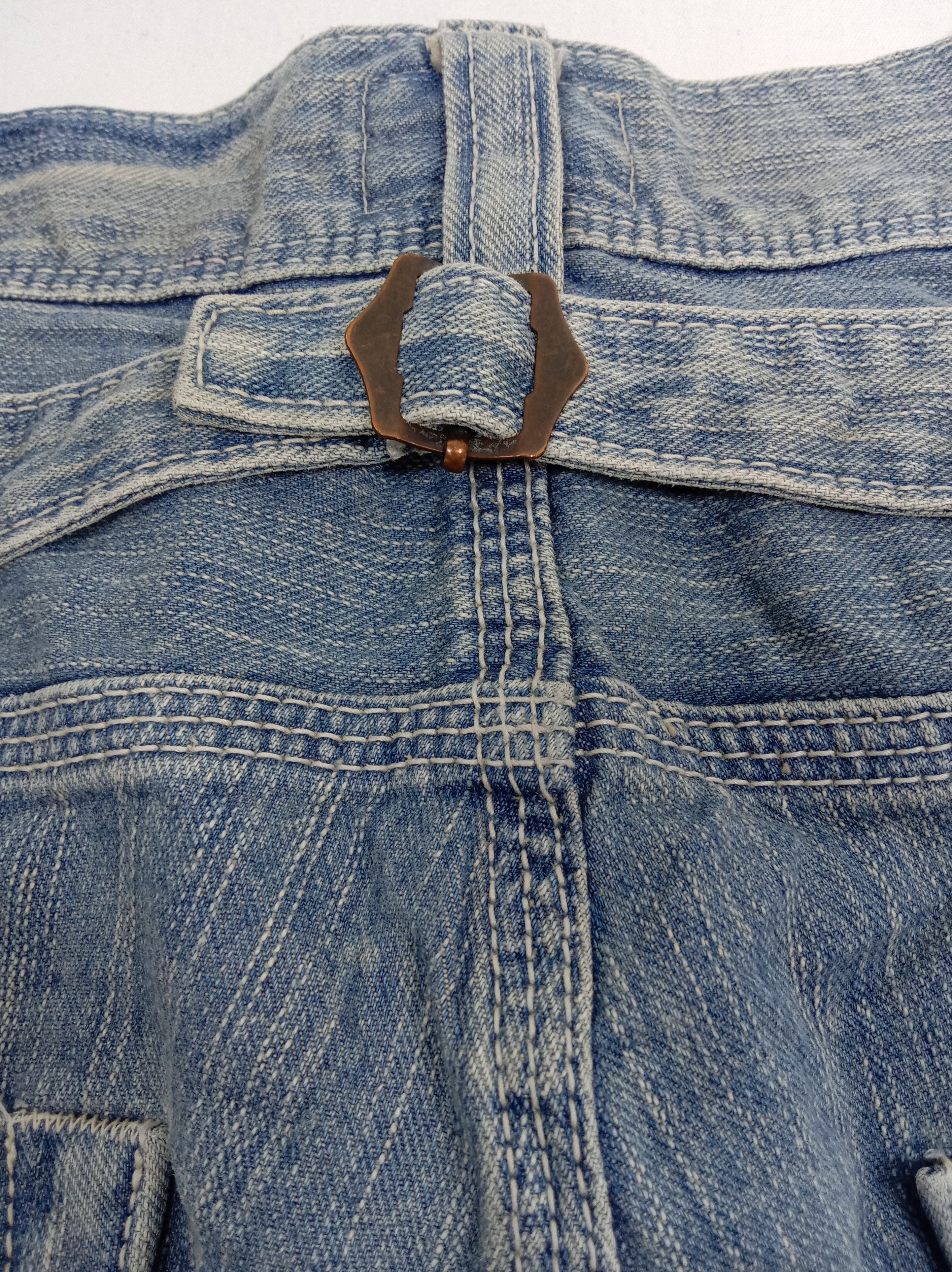 Edwin Vintage Edwin XV Buckle Back Patched Flare Jeans Size US 34 / EU 50 - 14 Thumbnail