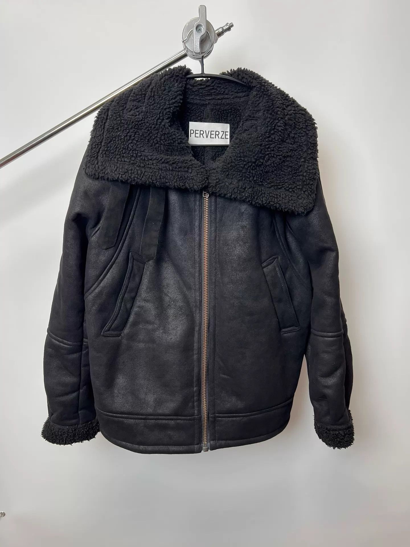 Other PERVERZE Stand Collar Suede Jacket Size US L / EU 52-54 / 3 - 4 Thumbnail