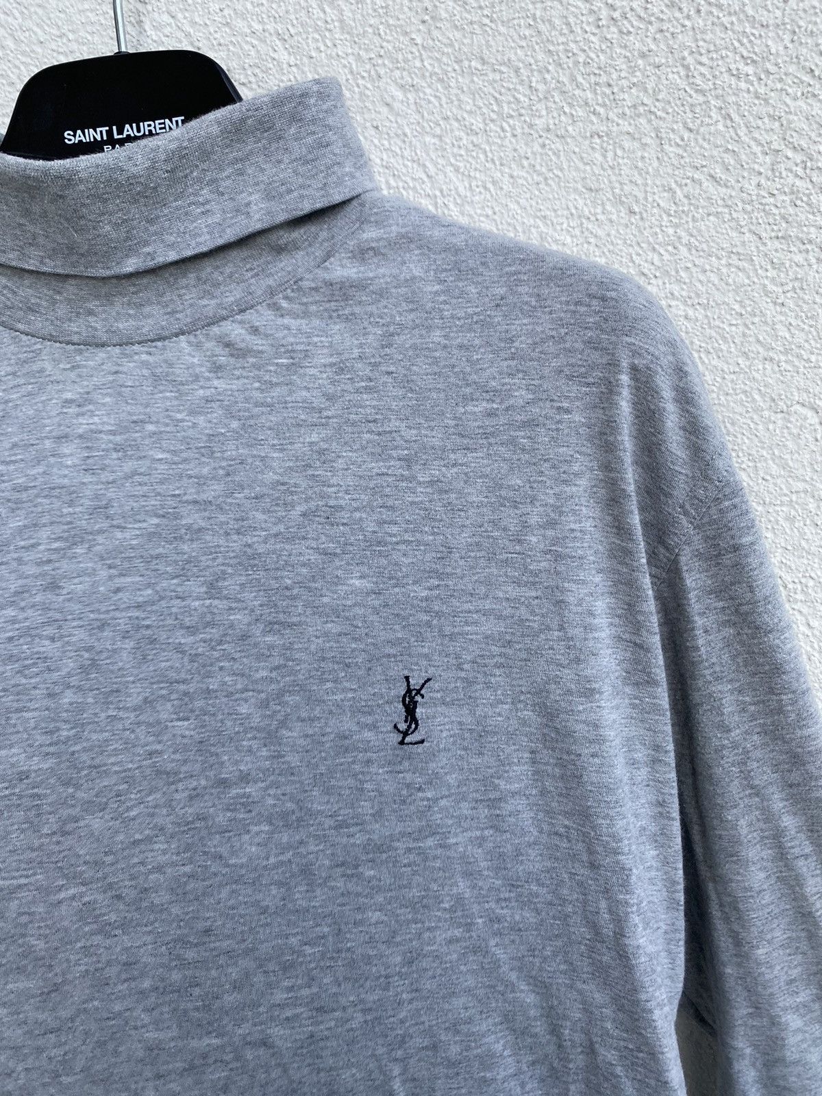 Yves Saint Laurent 90's YSL Turtleneck Grey YSL Sweatshirt YSL Sweater Size US M / EU 48-50 / 2 - 1 Thumbnail