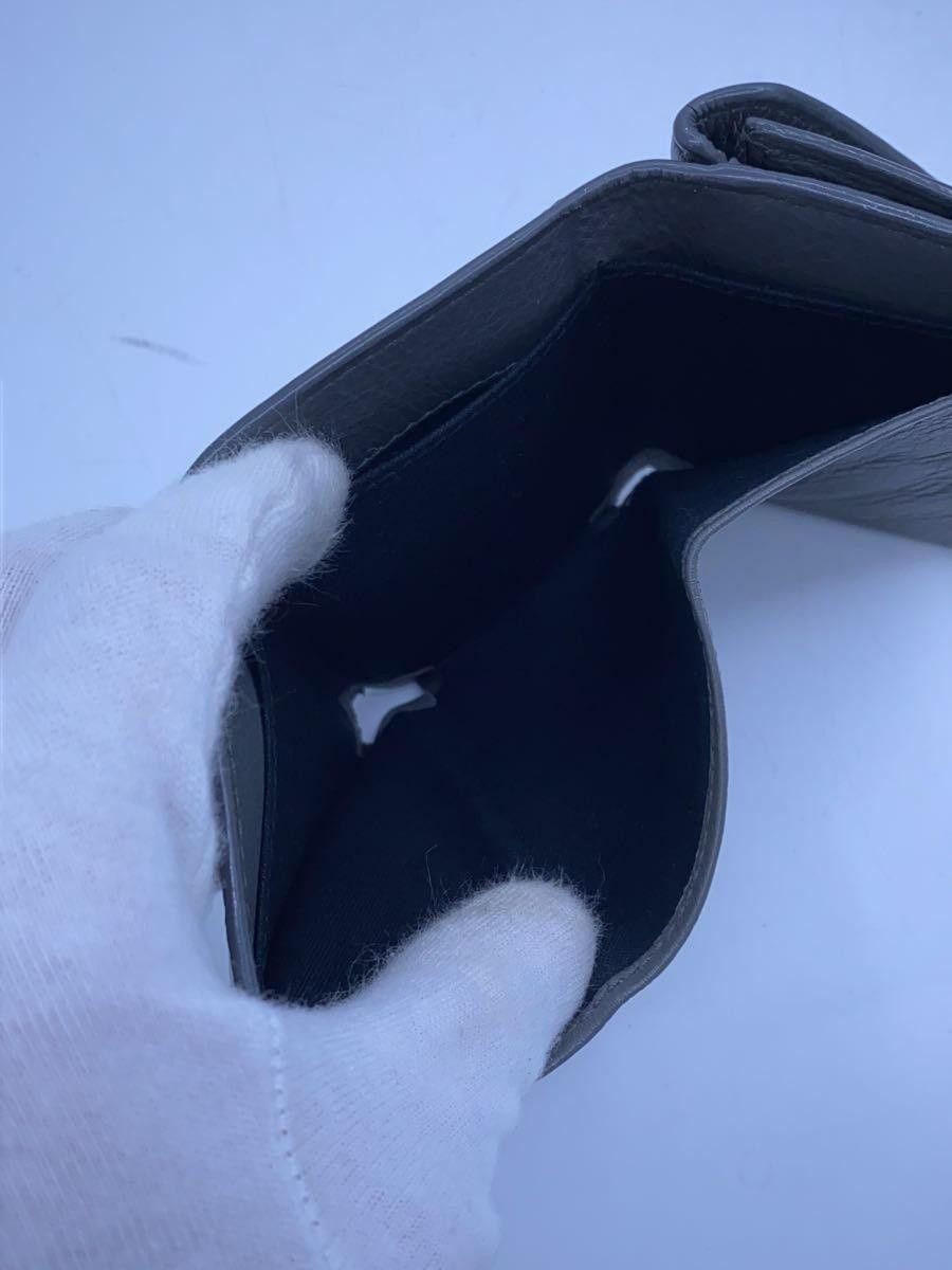 Balenciaga Balenciaga Leather Tri-Fold Wallet Grey Size ONE SIZE - 5 Thumbnail