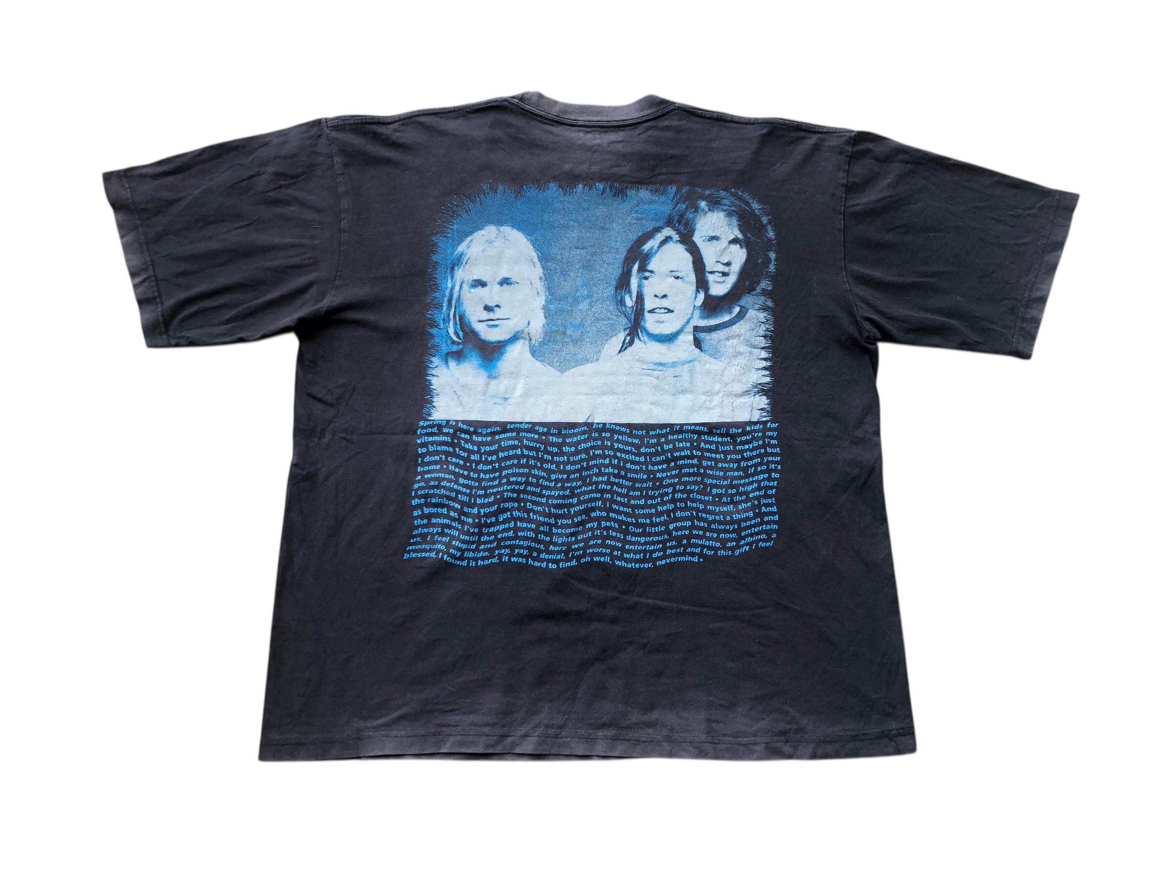 Band Tees 🔥Vintage 90s NIRVANA Nevermind KURT COBAIN Grunge T-Shirt Size US XL / EU 56 / 4 - 2 Thumbnail
