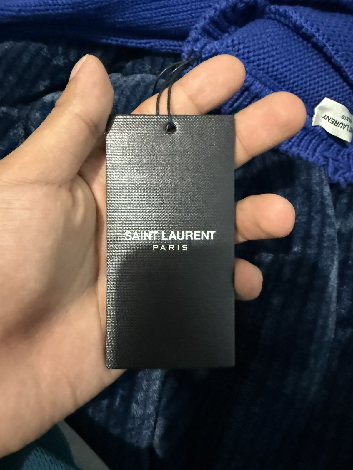 Saint Laurent Paris Blue Saint Laurent Paris Sweater Size US XL / EU 56 / 4 - 4 Thumbnail