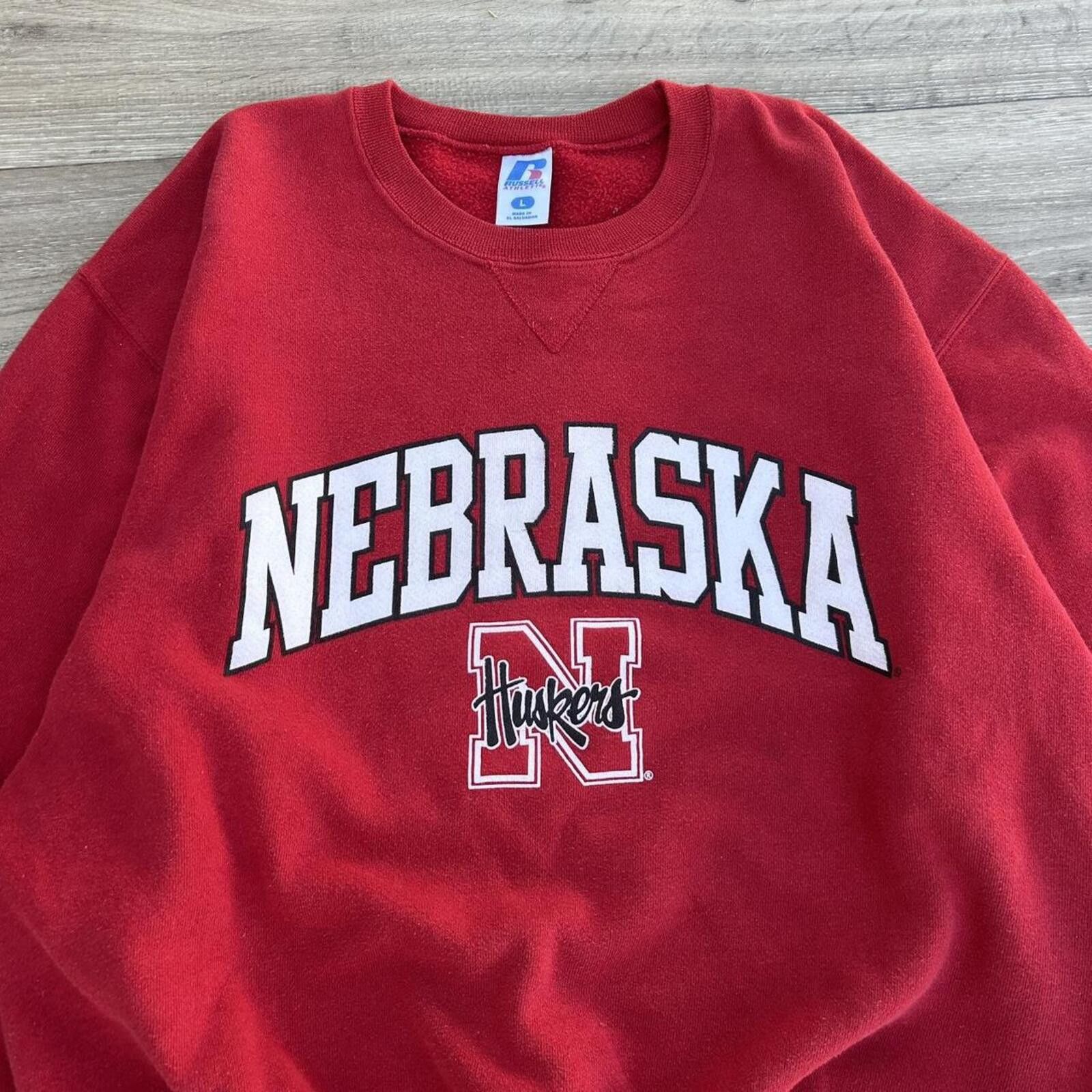 Russell Athletic Vintage Y2k University of Nebraska Crewneck Sweatshirt L Size US L / EU 52-54 / 3 - 3 Thumbnail