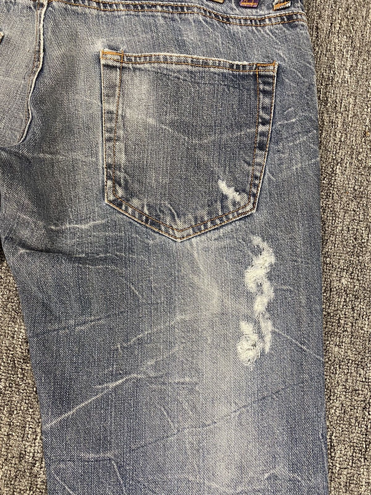 If Six Was Nine × Japanese Brand Nylaus Distressed Flare Jean Size US 31 - 9 Thumbnail