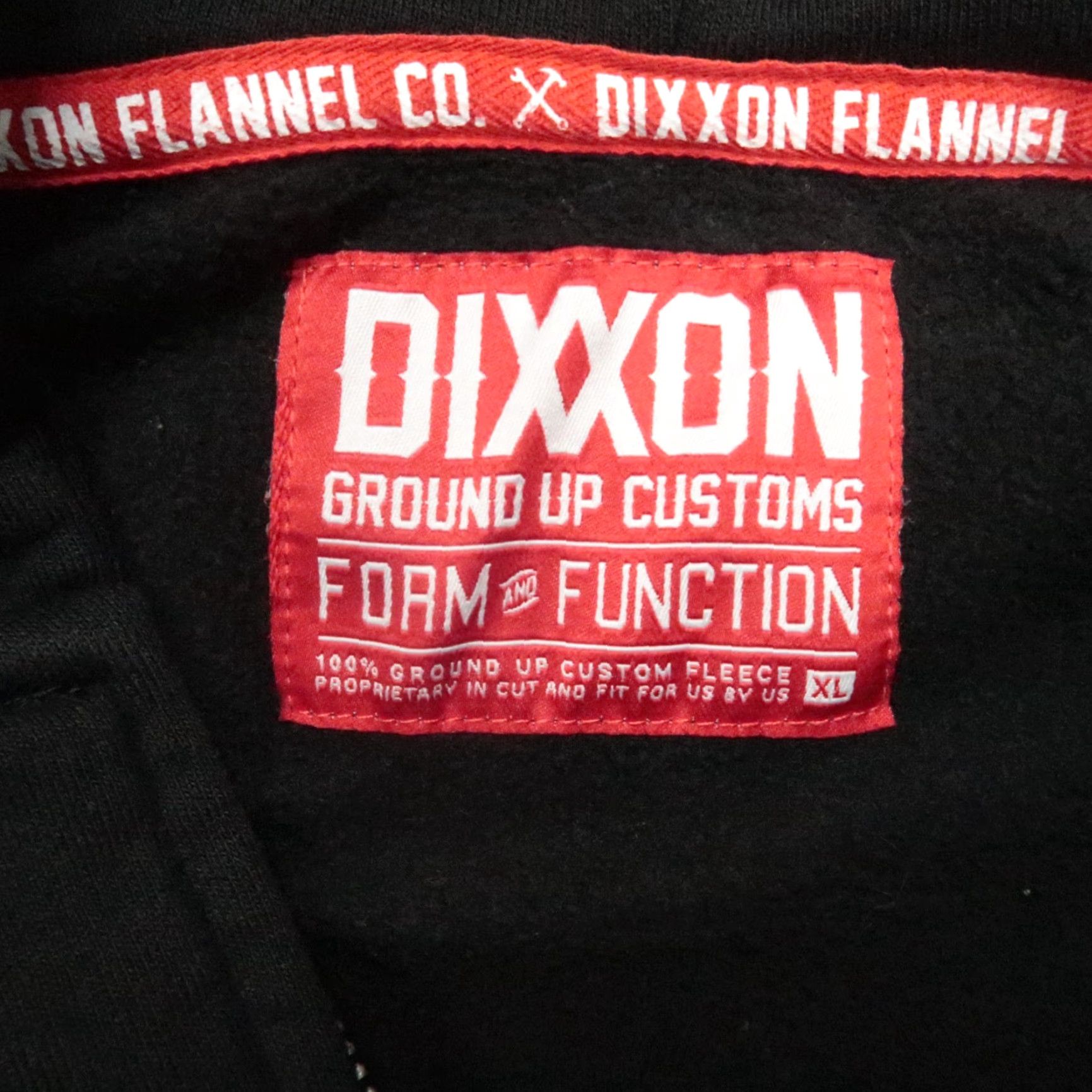 Vintage Dixxon Hoodie Men XL Black Full Zip Pockets Heavyweight Regular Size XL Shirt Hoodie Mens Black Dixxon Full Zip Hoodie XL Black Size US XL / EU 56 / 4 - 4 Thumbnail