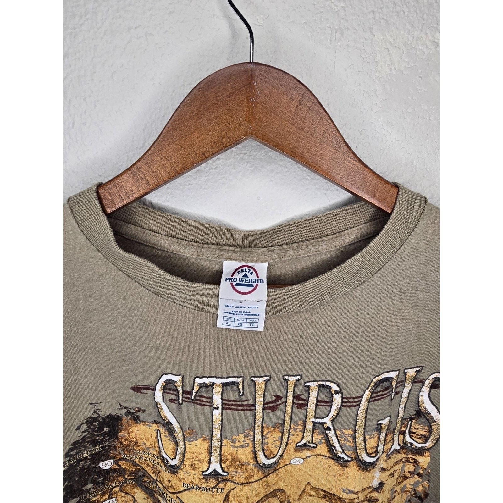 Delta Sturgis 2007 Shirt Bike Week Brown Motorcycle Tee XL Size US L / EU 52-54 / 3 - 4 Thumbnail