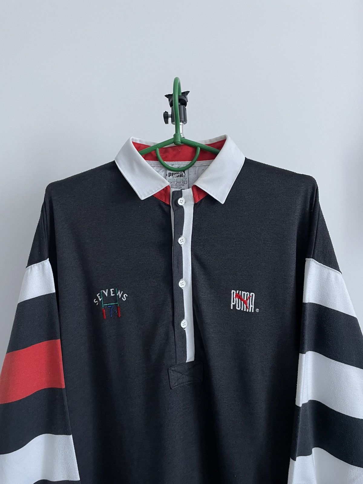 Puma Vintage Puma Sevens 1980’s Rugby Jersey Long Sleeve RARE Size US XL / EU 56 / 4 - 2 Thumbnail