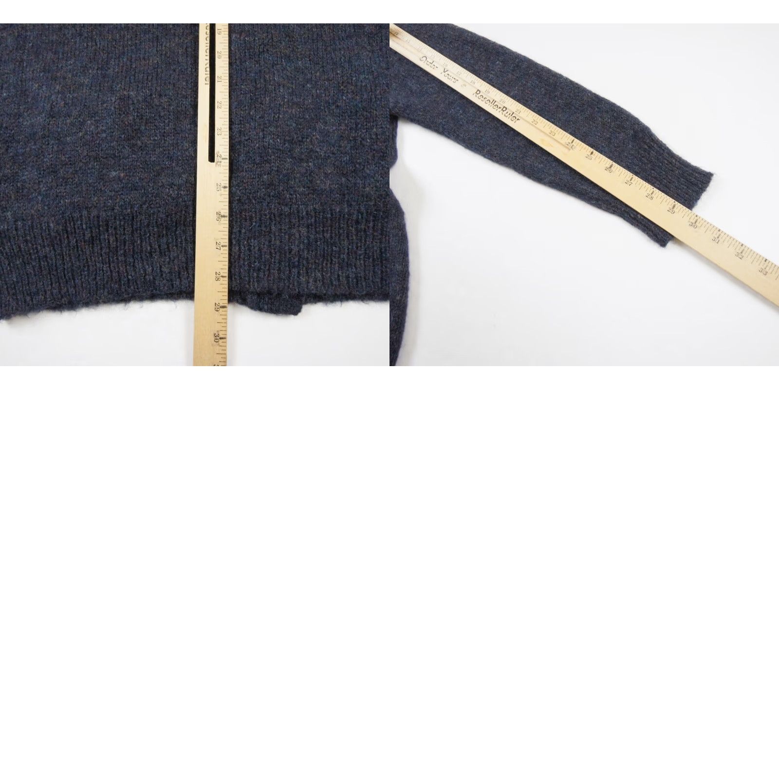 Vintage Denim & Supply Ralph Lauren Women's Cardigan Sweater Large Blue Knit All Seasons Size L / US 10 / IT 46 - 8 Thumbnail