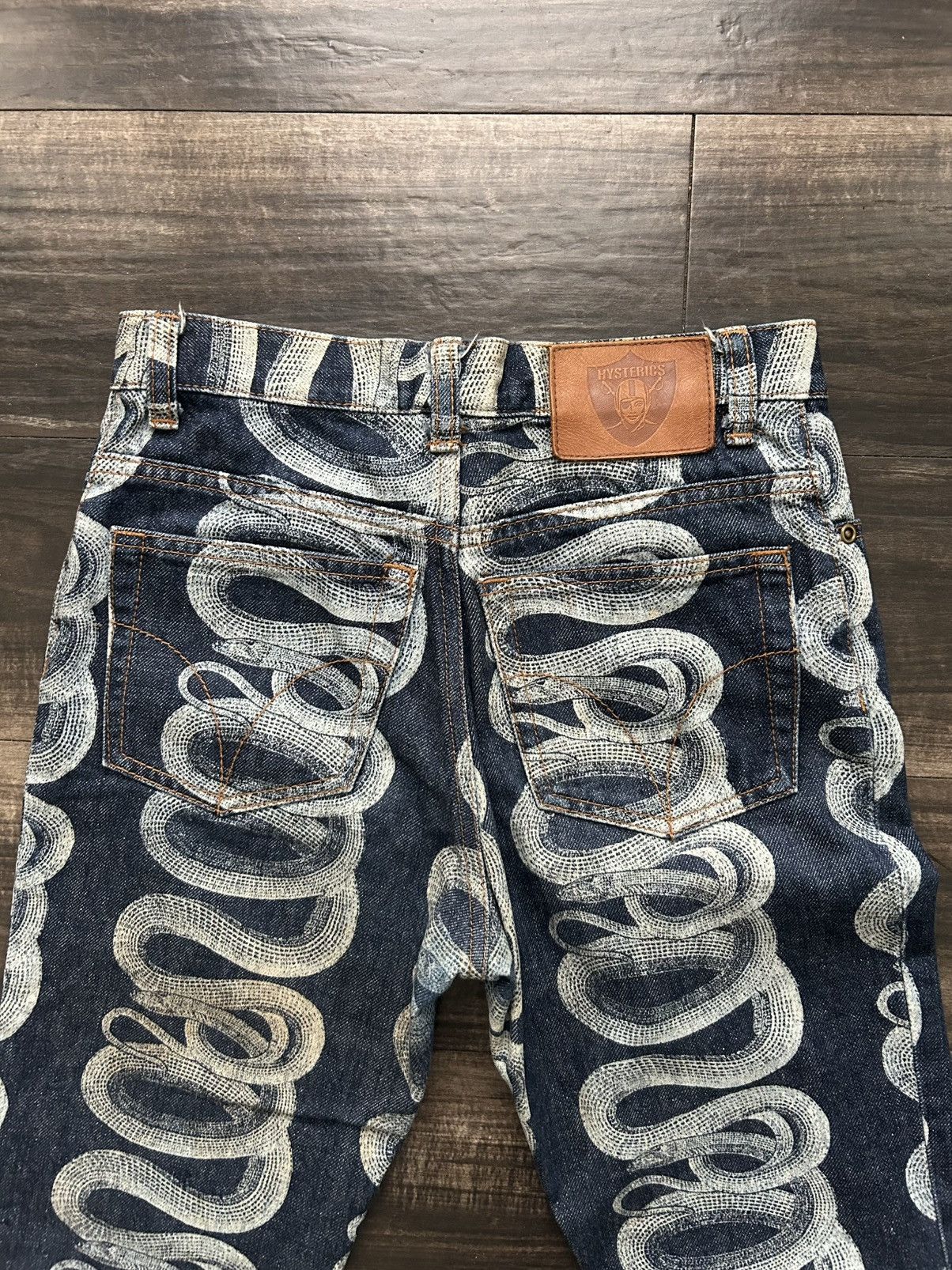 Hysteric Glamour Hysteric glamour snake denim blue wash Size US 27 - 2 Thumbnail