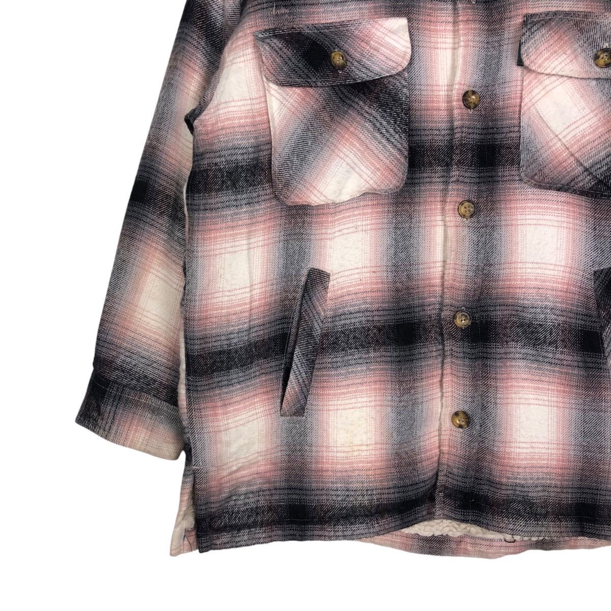 Japanese Brand 📌Vintage Chore Work Flannel Jacket Button Bayleaf Size US M / EU 48-50 / 2 - 5 Thumbnail