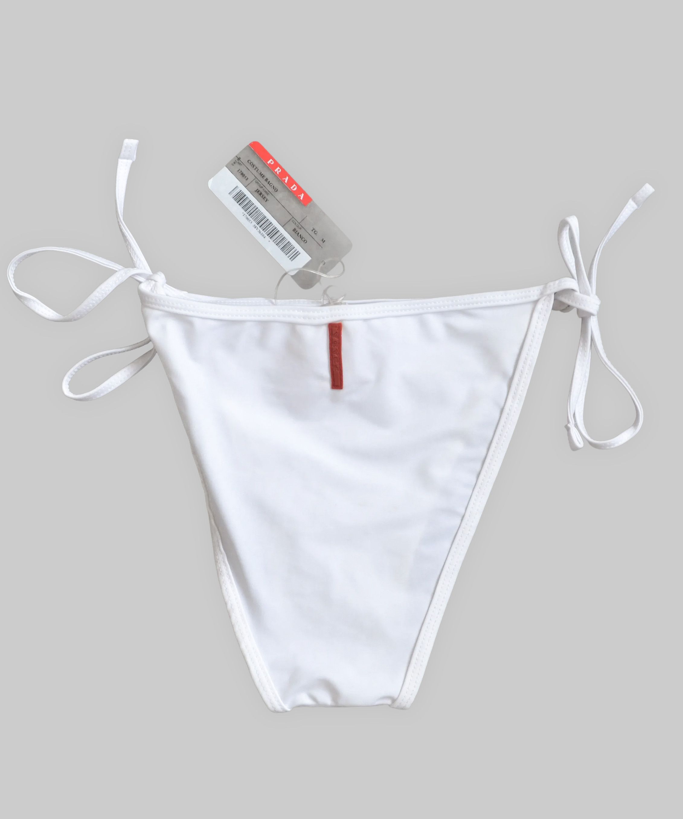 Prada PRADA Bikini Beachwear Red Tab Nylon White Size M Size ONE SIZE - 1 Thumbnail