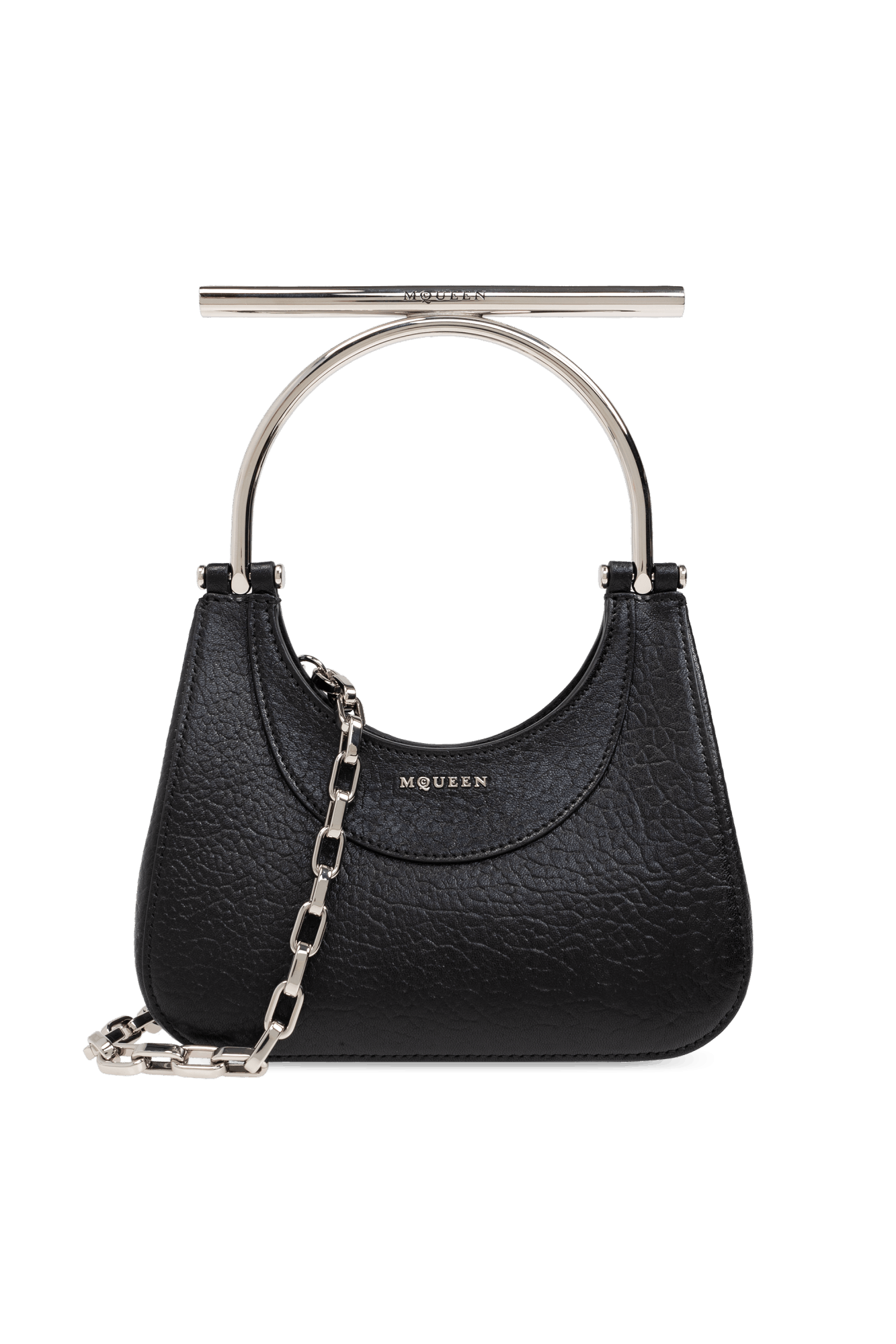 Alexander McQueen o1s22i1n1024 Size: OS / Mini Cross-Bar Handbag in Black Size ONE SIZE - 1 Thumbnail