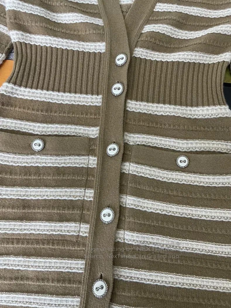 Chanel Chanel Striped Cashmere Knit Dress. Size US S / EU 44-46 / 1 - 2 Thumbnail