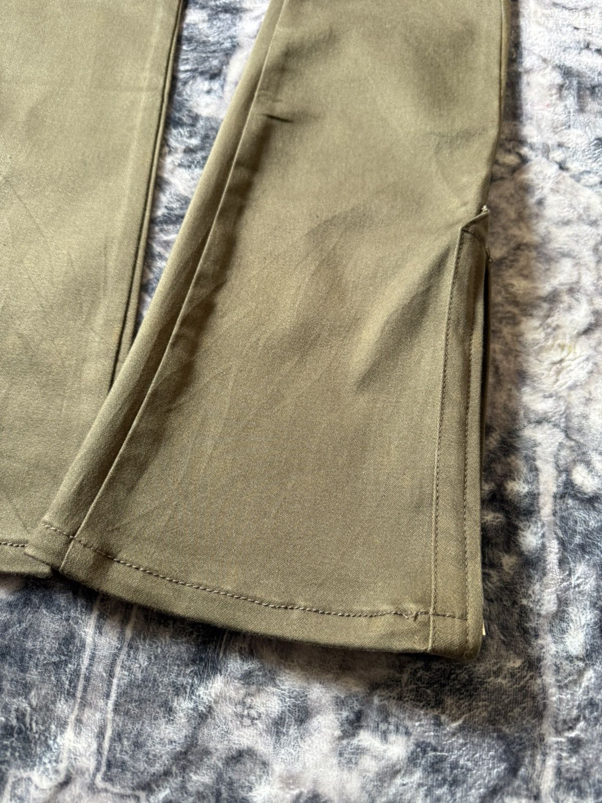 Hysteric Glamour × Japanese Brand Loaded Live Evil Flared Zip Up Ankle Cargo Pants Japan Made Size US 30 / EU 46 - 8 Thumbnail