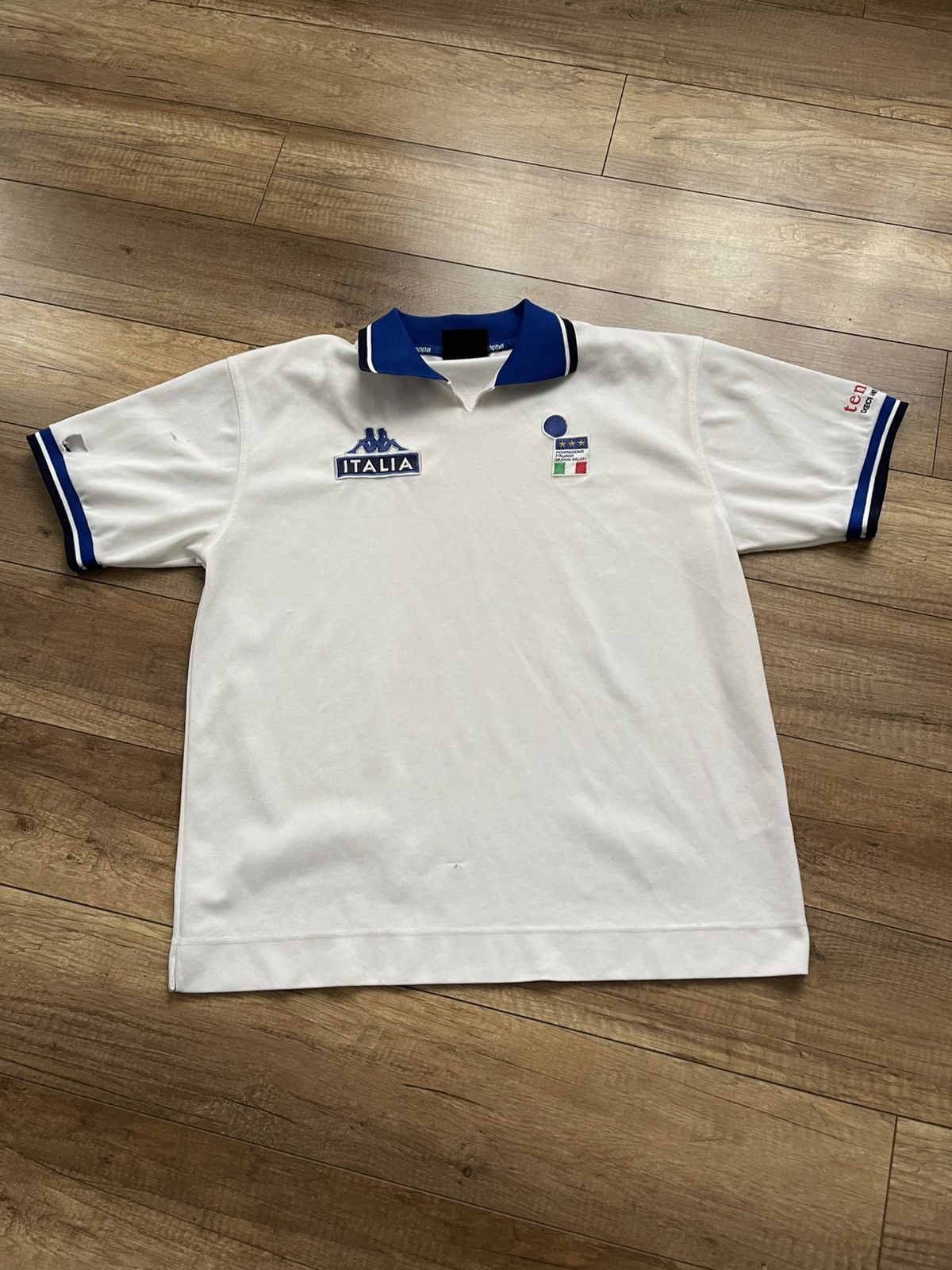 Kappa 1999/2000 Kappa Italy Training Vintage Soccer Jersey Shirt Size US XL / EU 56 / 4 - 2 Thumbnail